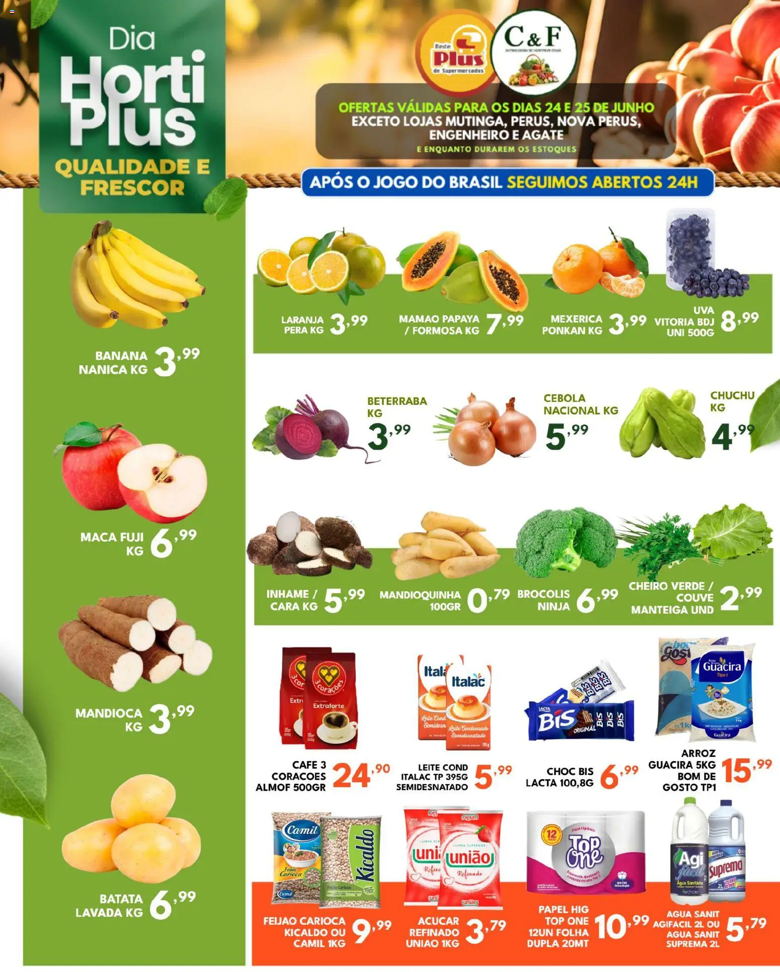 Pré-Visualização do folheto "Rede Plus Supermercados - Ofertas da semana" da loja Rede Plus Supermercados válido a partir de 24/06/2026