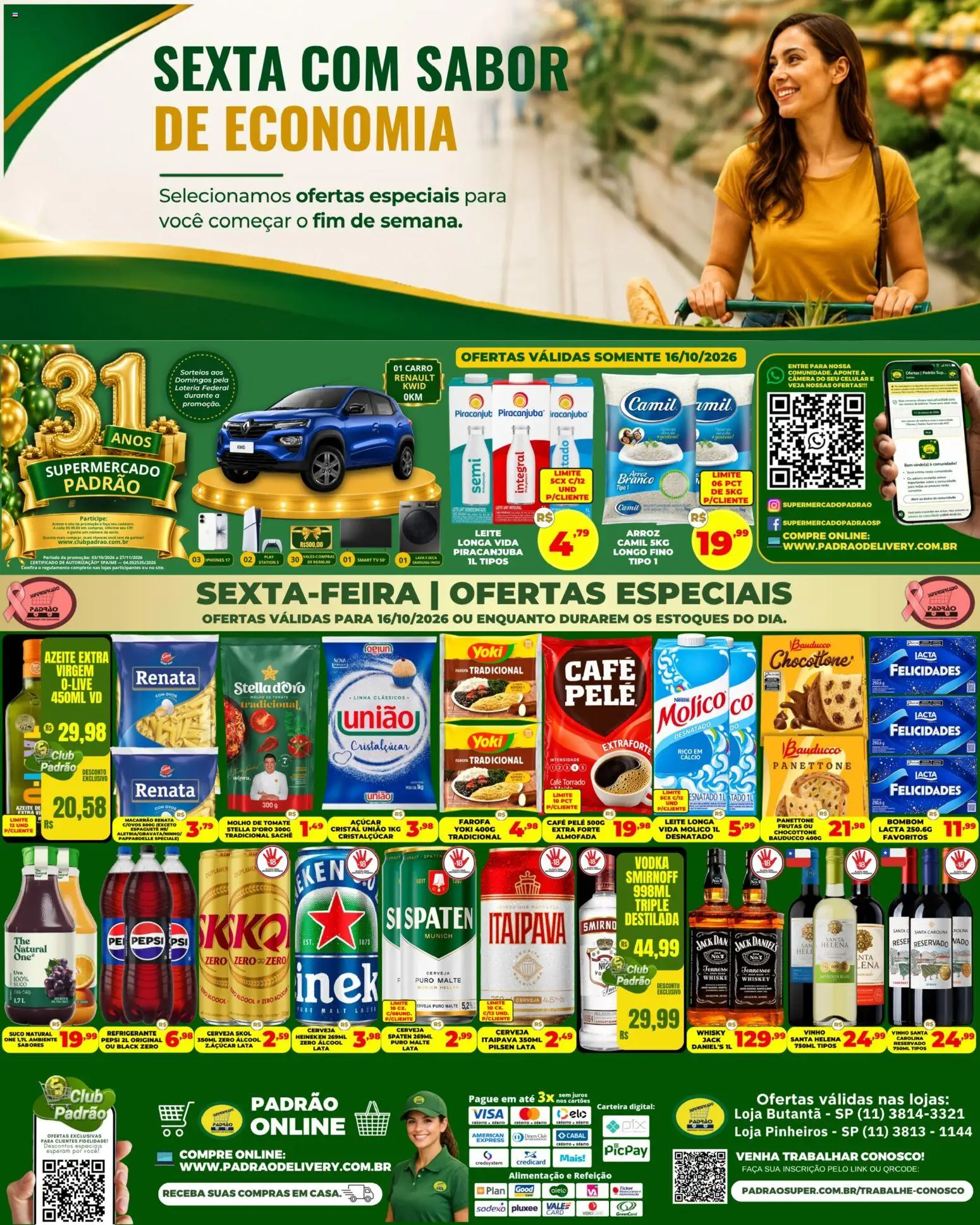 Pré-Visualização do folheto "Supermercado Padrão ofertas Sexta Imbatível" da loja Supermercado Padrão válido a partir de 16/10/2026