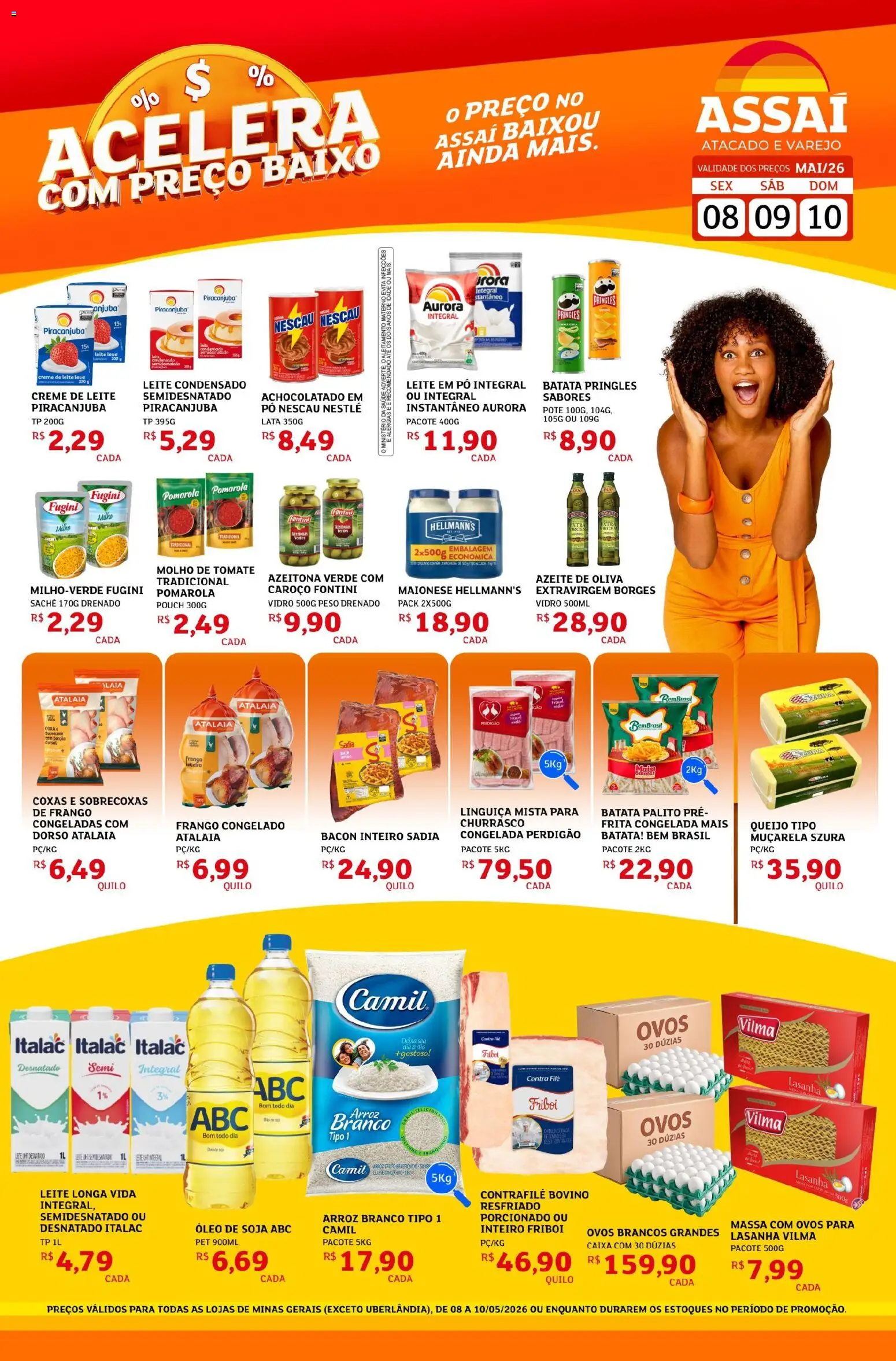 Pré-Visualização do folheto "Assaí Atacadista ofertas - MG" da loja Assaí Atacadista válido a partir de 08/05/2026