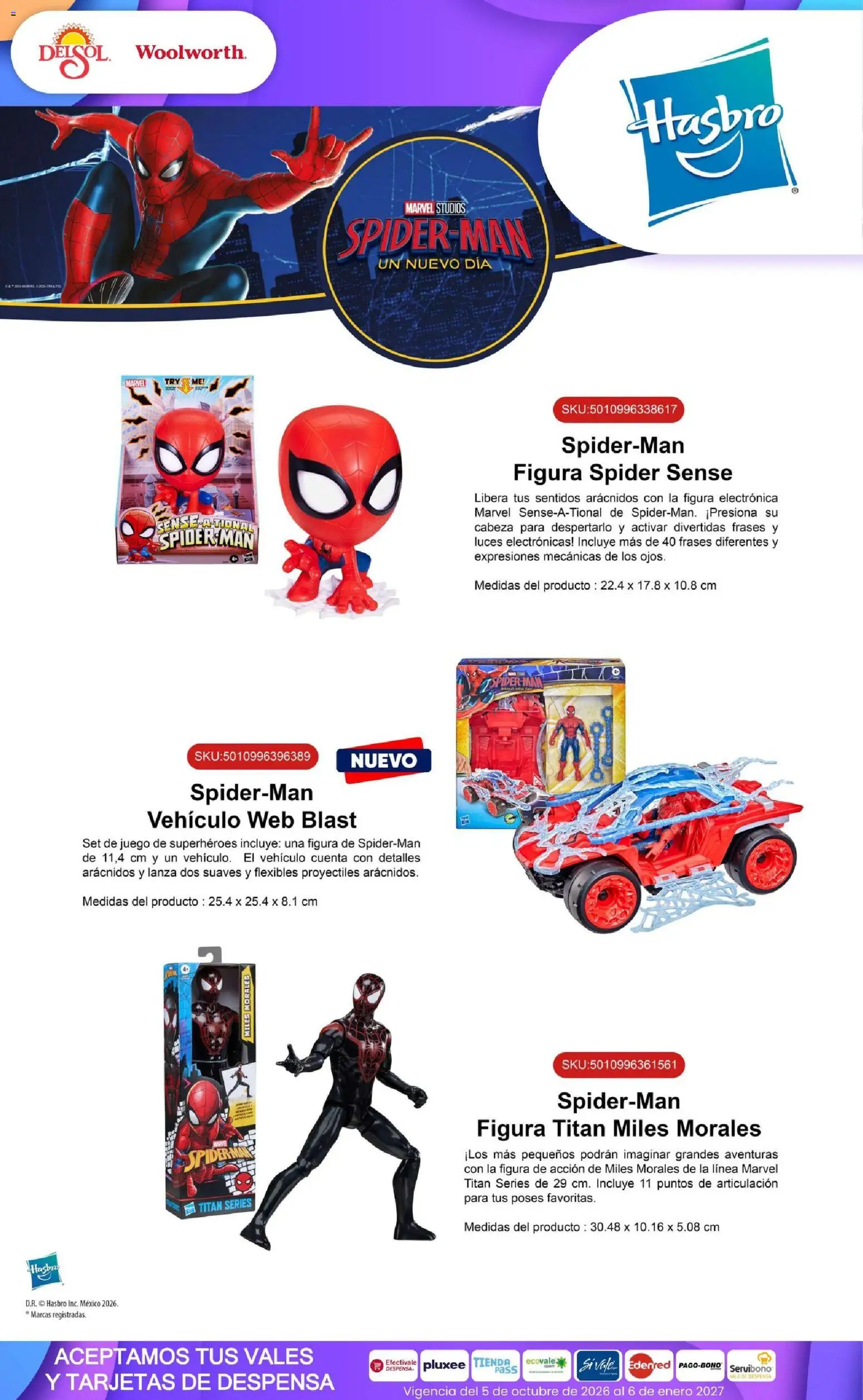 Vista previa las ofertas de la tienda Del Sol y Woolworth - Del Sol y Woolworth catálogo El Castillo del Juguete desde el 01/10/2026 - Juego, Despensa