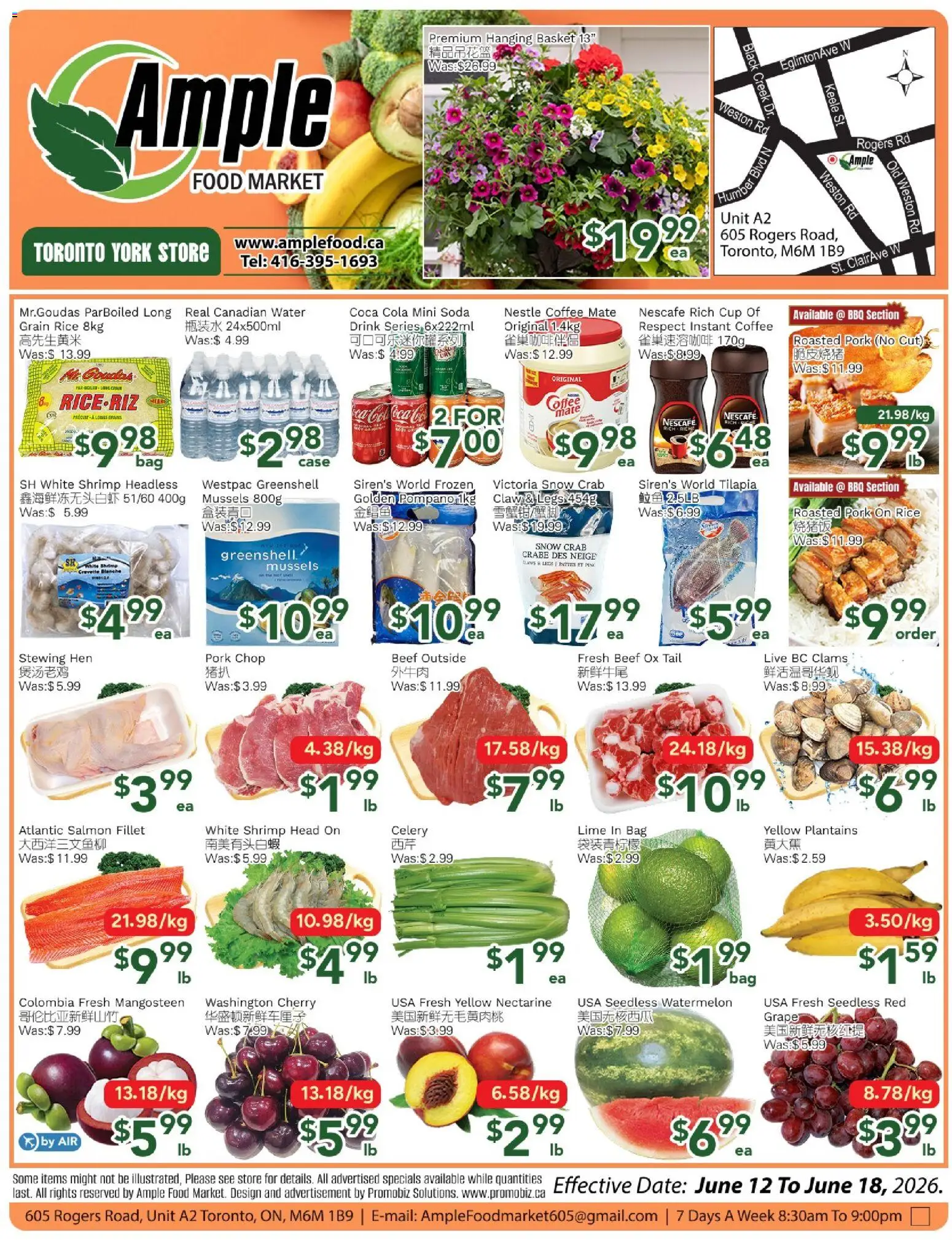 Preview of leaflet Ample Food Market weekly flyer Toronto York from shop Ample Food Market is valid from Jun 12, 2026
