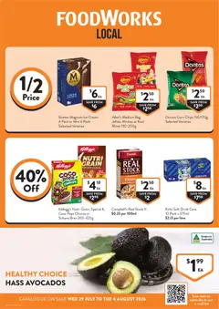 Preview of catalogue Foodworks catalogue QLD from shop Foodworks valid 29/07/2026