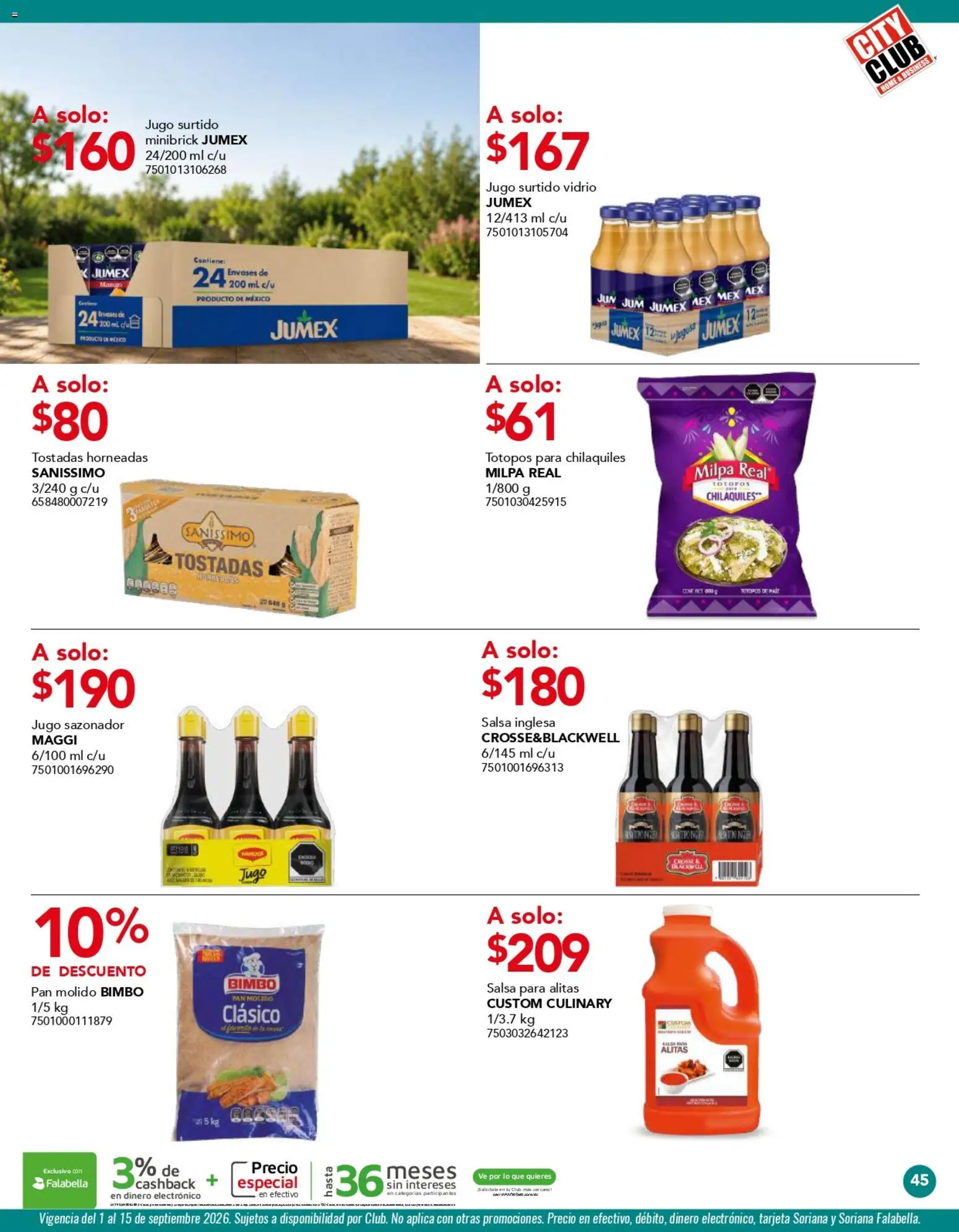 Vista previa las ofertas de la tienda City Club - City Club catálogo desde el 01/09/2026 