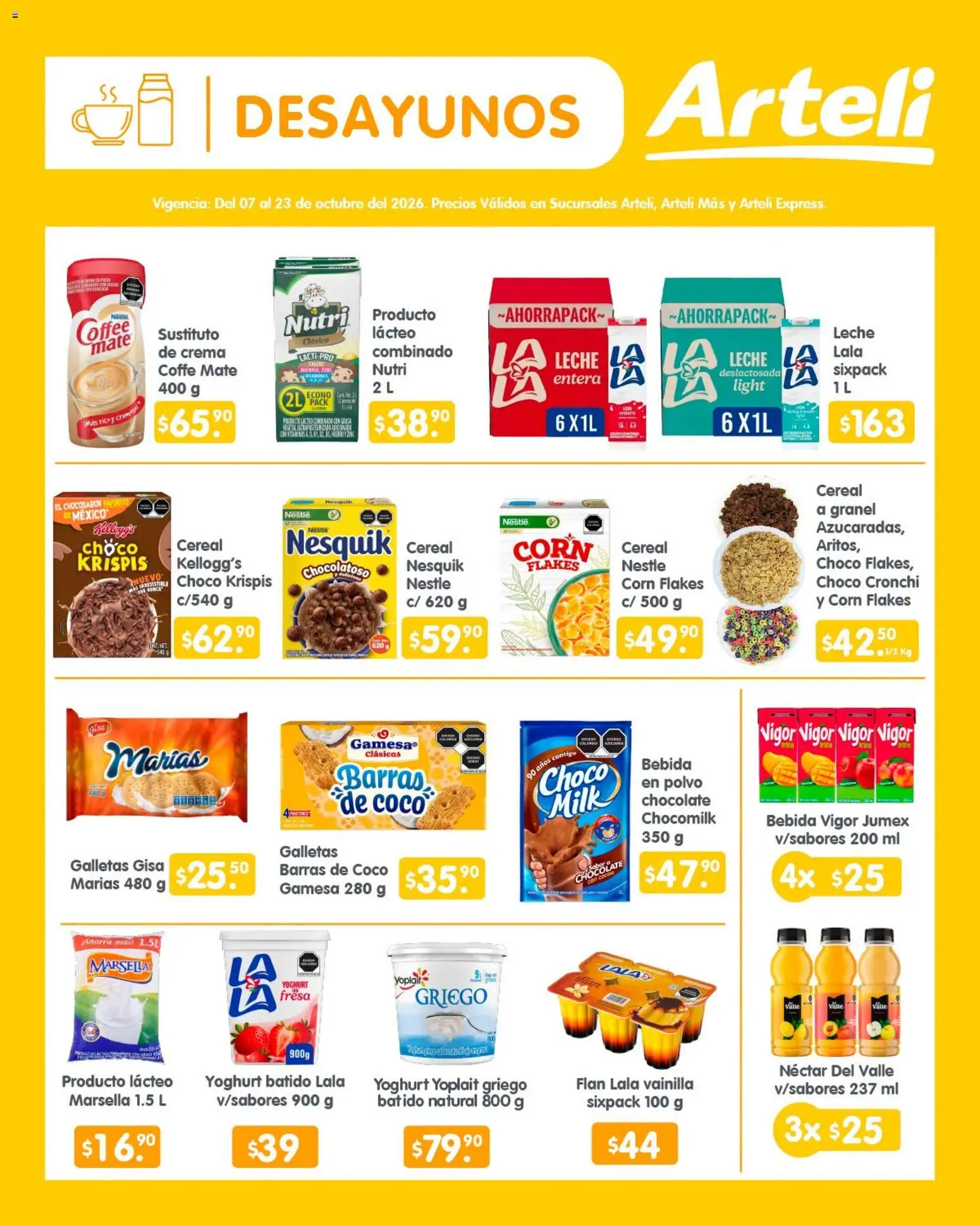 Vista previa las ofertas de la tienda Arteli - Arteli folleto Quincenal desde el 07/10/2026 