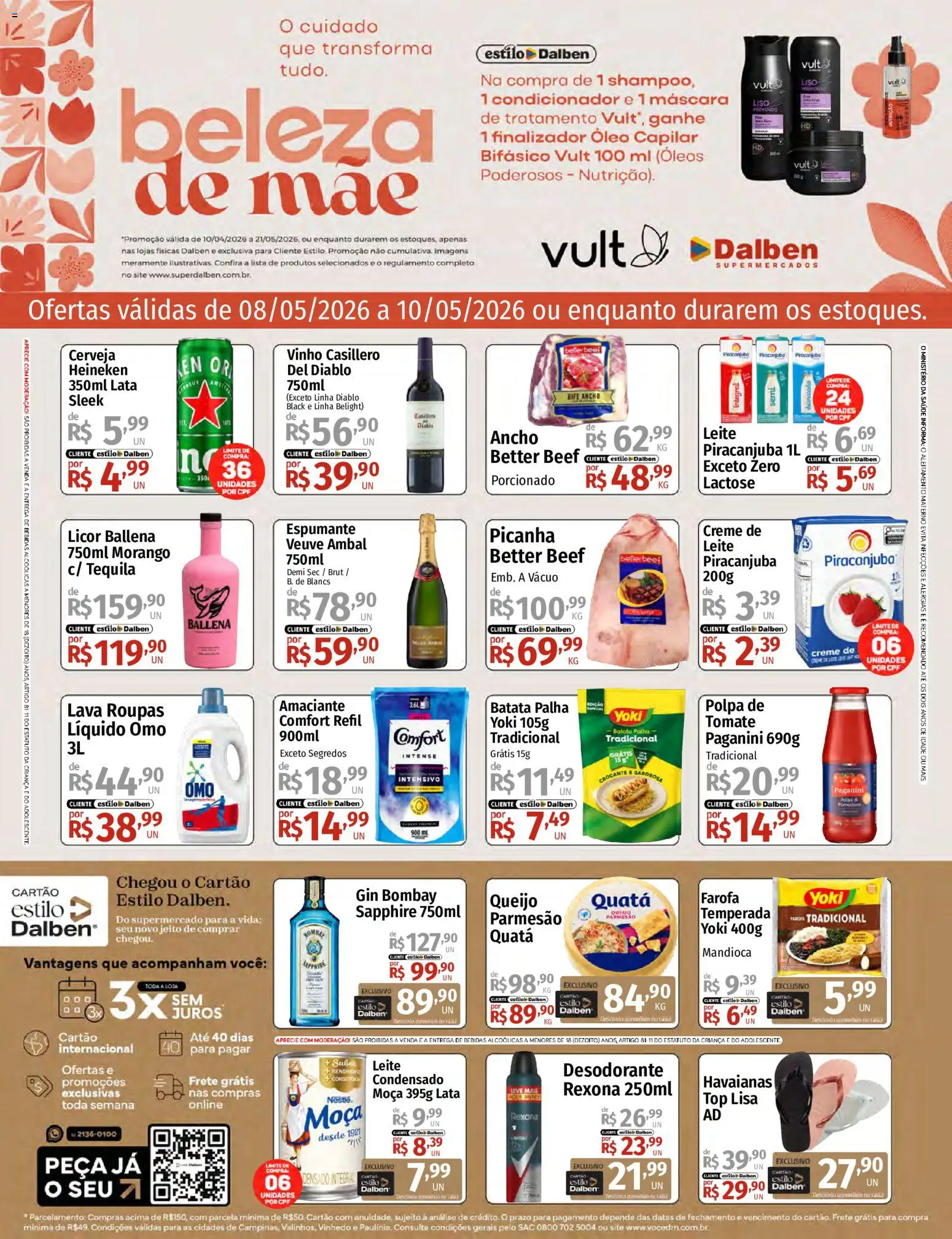 Pré-Visualização do folheto "Supermercado Dalben - Ofertas da semana" da loja Supermercado Dalben válido a partir de 08/05/2026