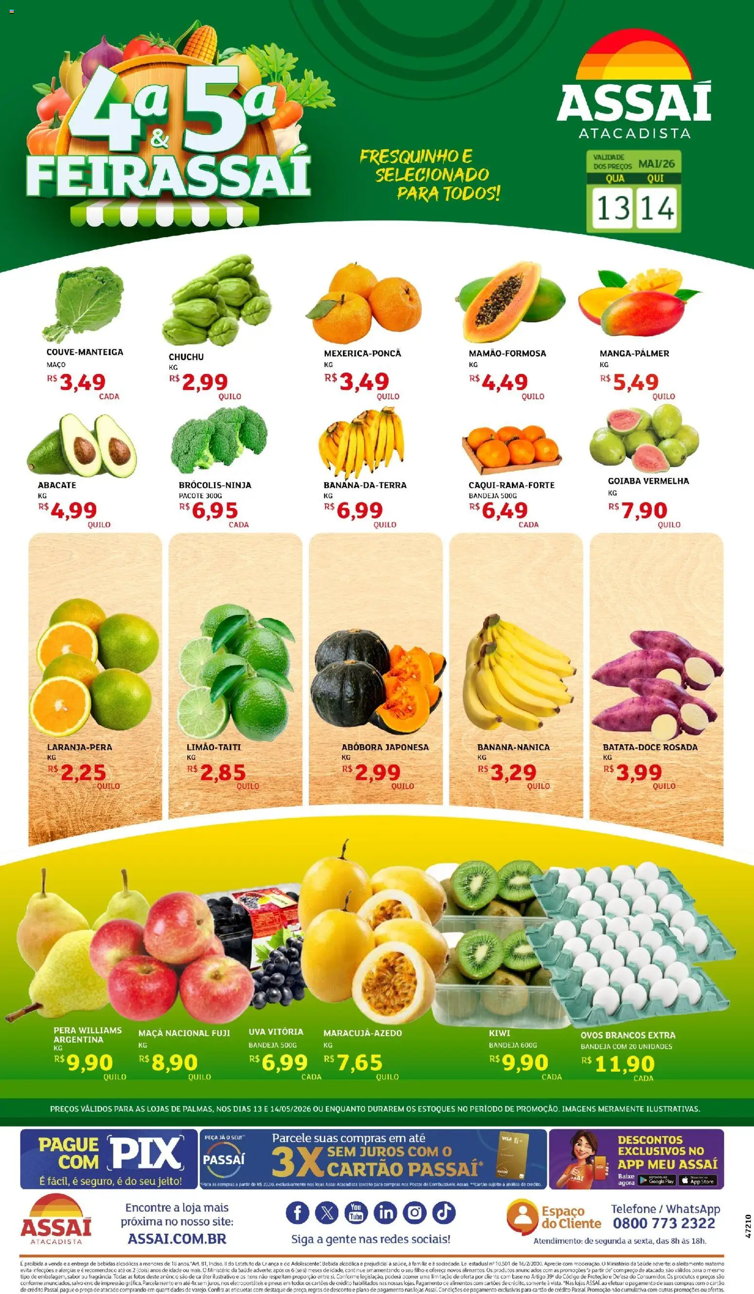 Pré-Visualização do folheto "Assaí Atacadista ofertas - TO" da loja Assaí Atacadista válido a partir de 14/05/2026