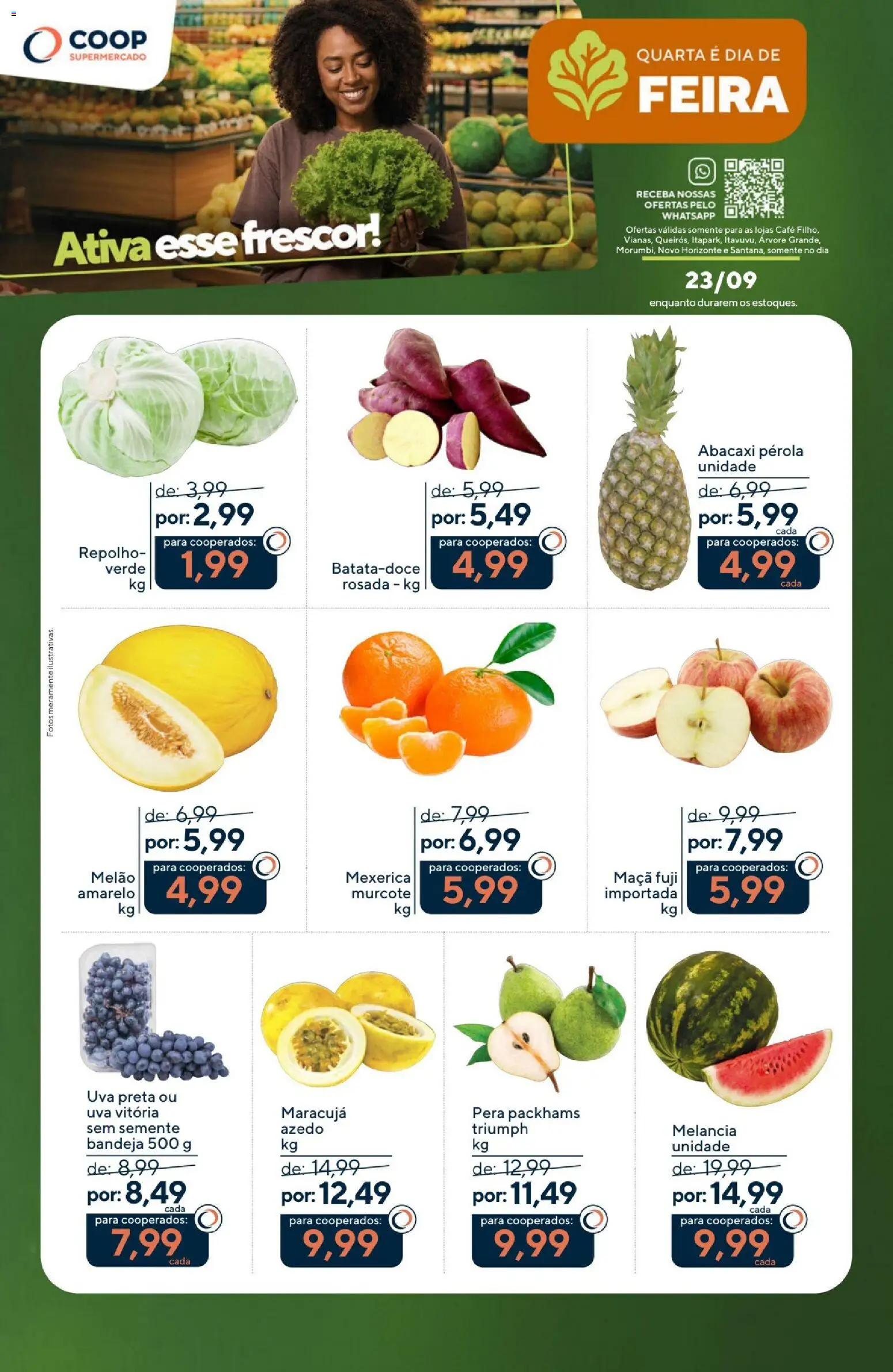 Pré-Visualização do folheto "Coop ofertas Hortifruti" da loja Coop válido a partir de 23/09/2026