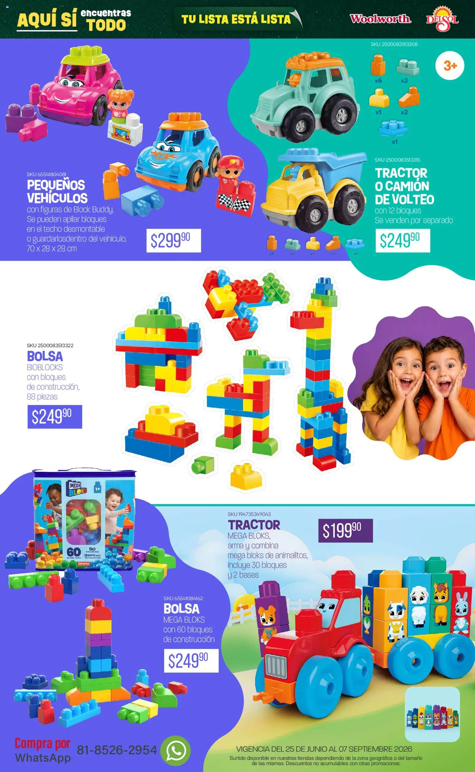 Vista previa las ofertas de la tienda Del Sol y Woolworth - Del Sol y Woolworth catálogo Back To School desde el 25/06/2026 