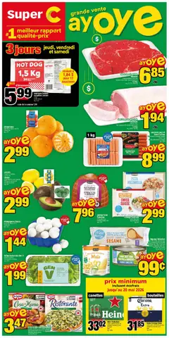 Preview of leaflet Super C weekly flyer / circulaire from shop Super C is valid from Apr 23, 2026