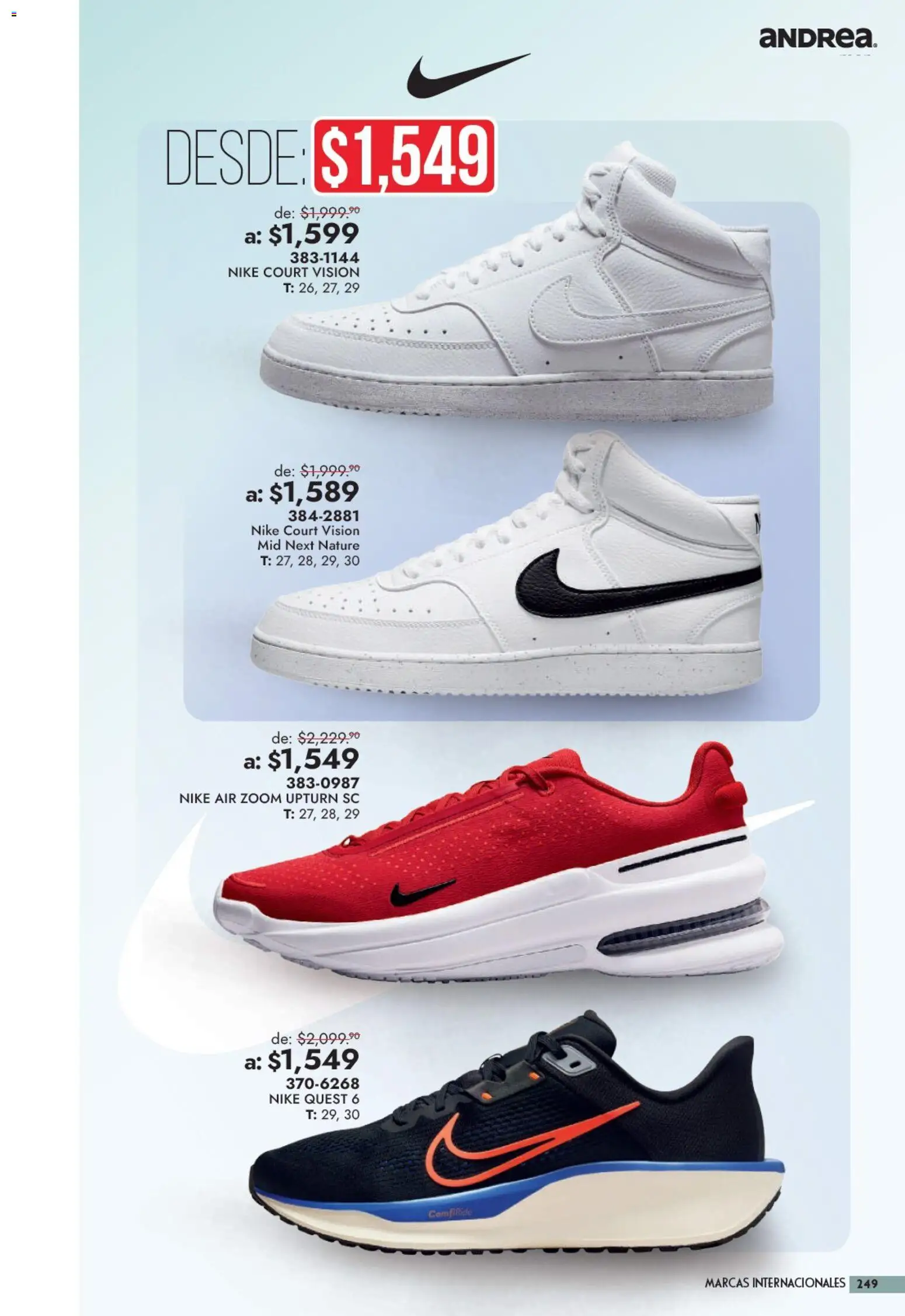 Vista previa las ofertas de la tienda Andrea - Andrea catálogo Outlet desde el 13/09/2026 