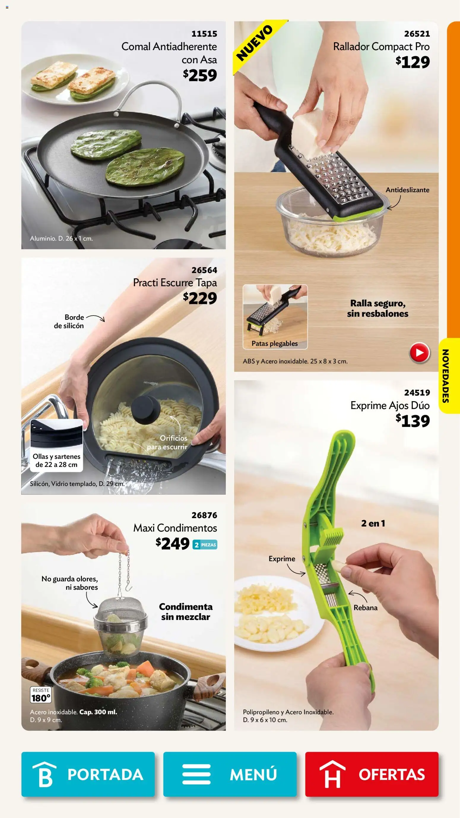 Vista previa las ofertas de la tienda Betterware - Betterware campaña 10 2026 desde el 28/09/2026 - Ollas, Rallador