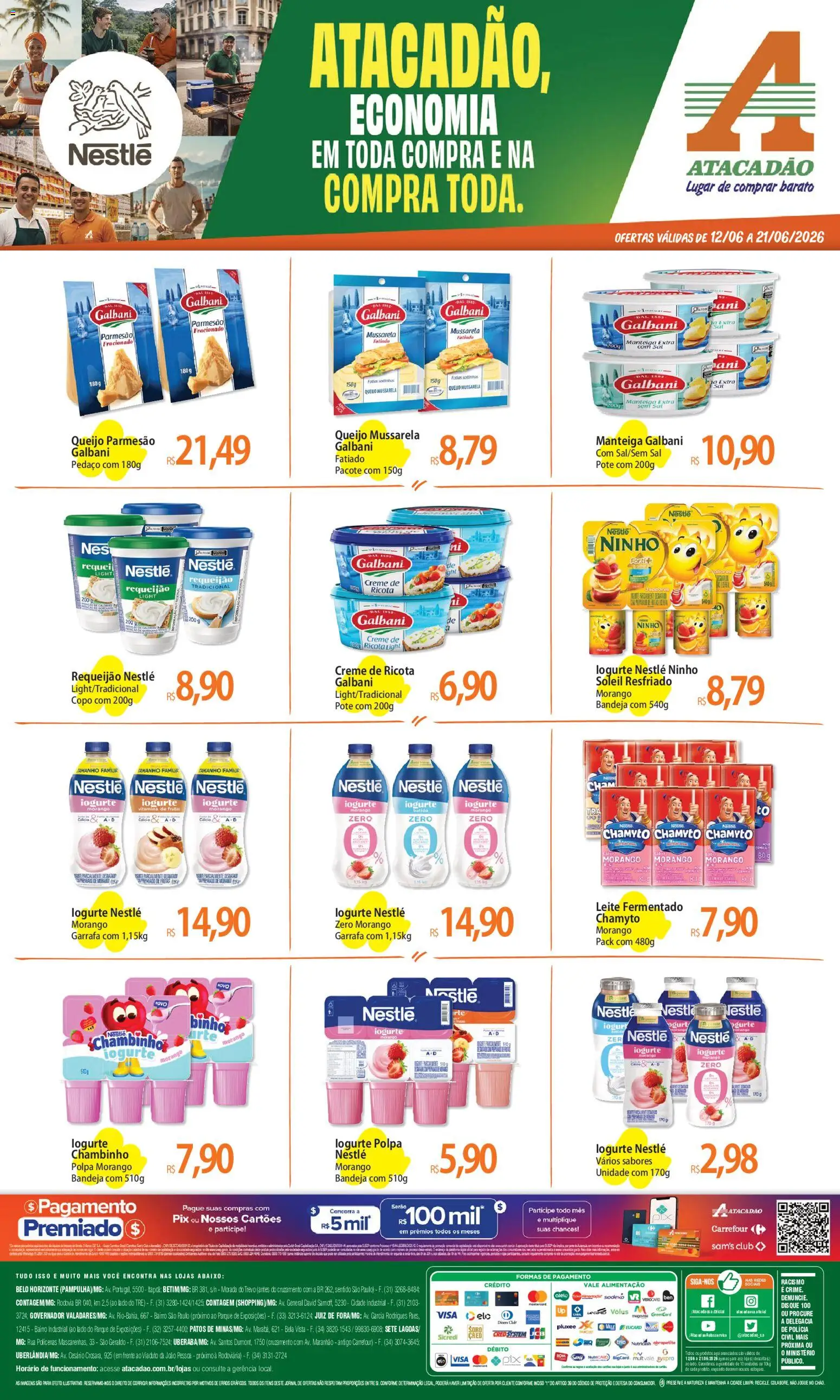 Pré-Visualização do folheto "Atacadão ofertas - MG" da loja Atacadão válido a partir de 12/06/2026
