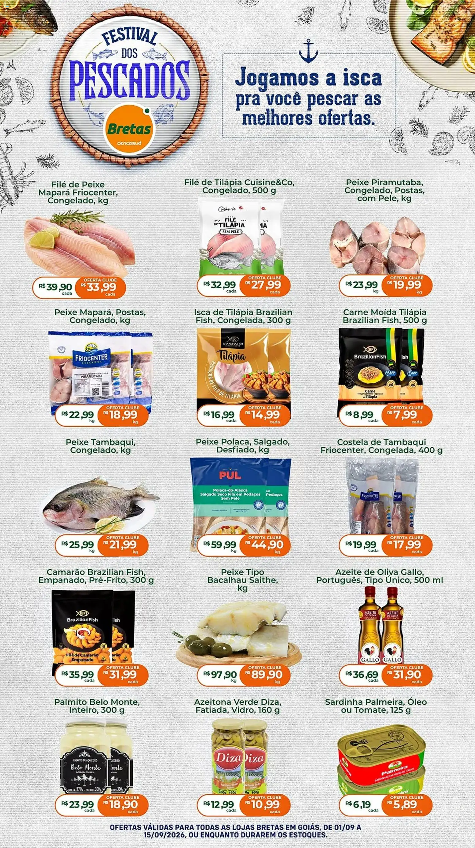 Ofertas Bretas ofertas Festival dos Pescados até 15/09/2026. - Página 1