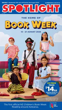 Preview of catalogue Spotligh The Home Of Book Week from shop Spotlight valid 15 Jul 2026