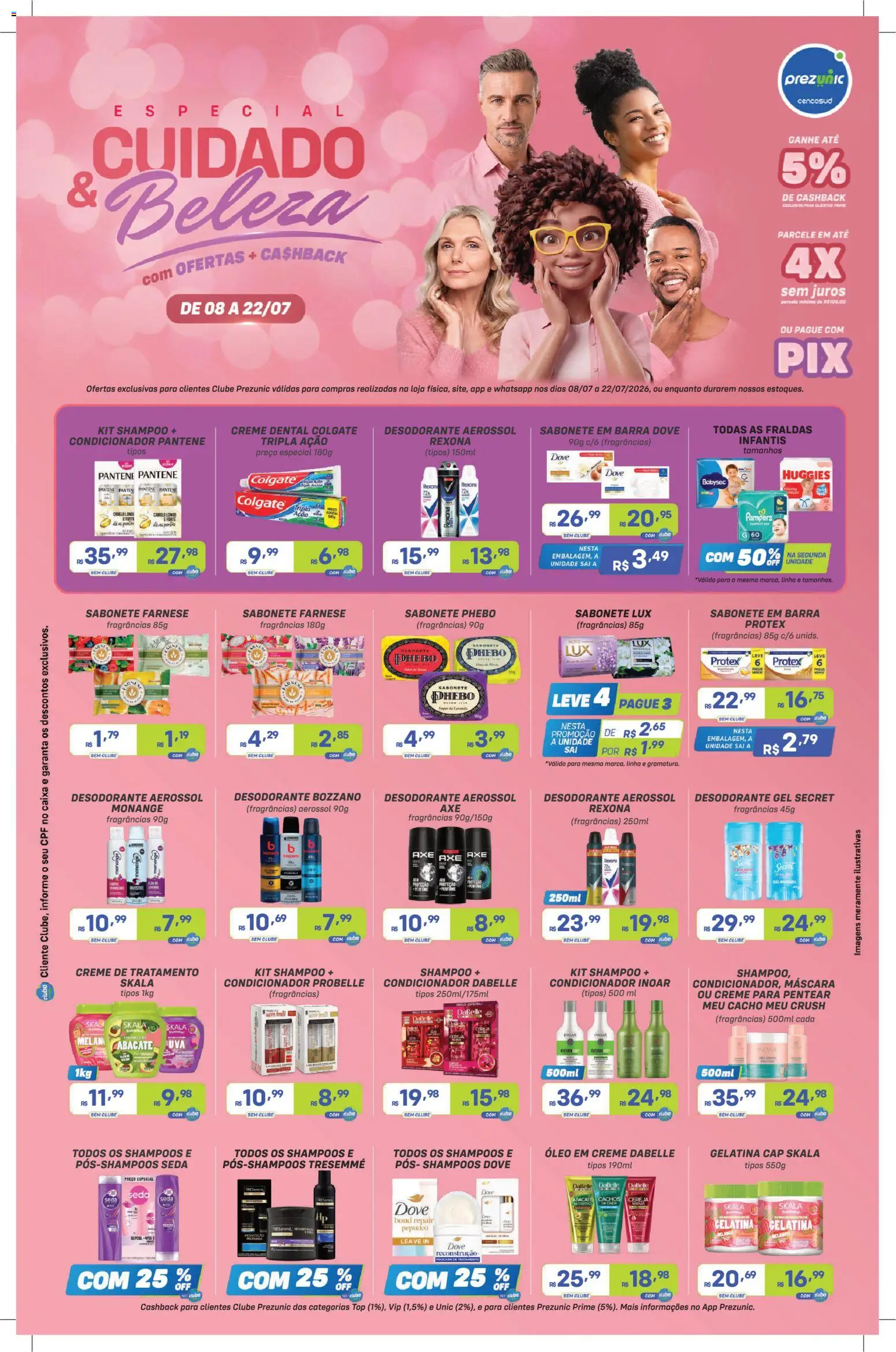 Pré-Visualização do folheto "Prezunic ofertas Beleza" da loja Prezunic válido a partir de 08/07/2026