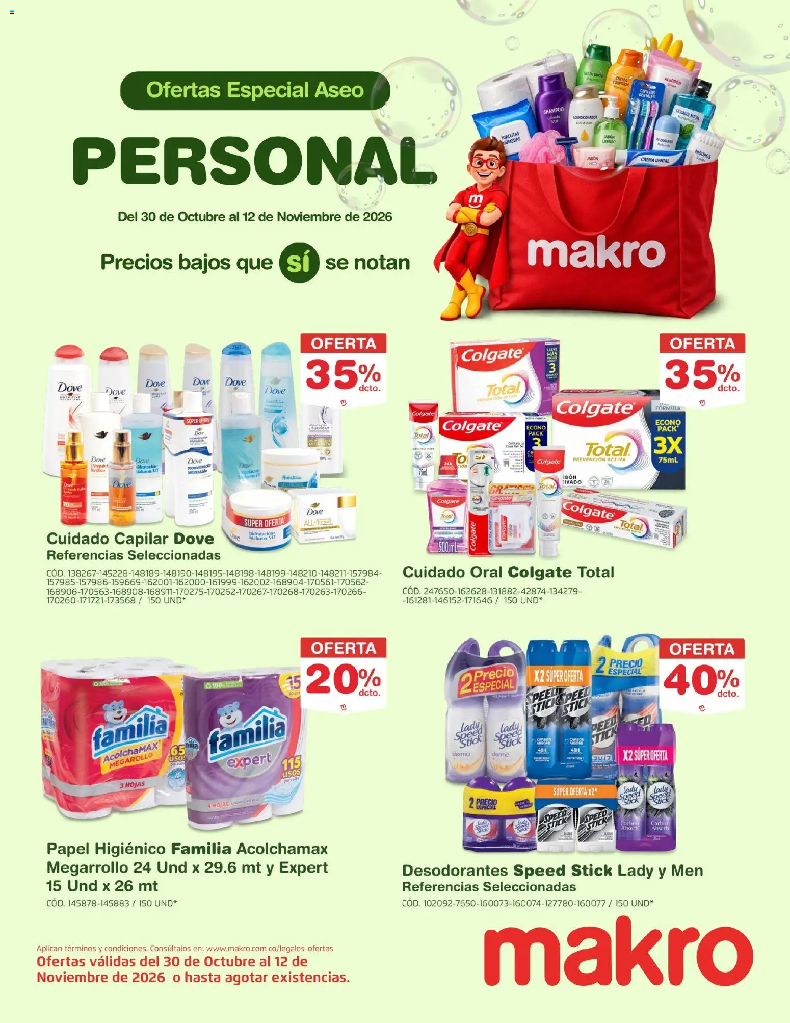  Vista previa del prospecto Makro catálogo Ofertas Especial Aseo del almacen Makro válida del 30/10/2026 al 12/11/2026