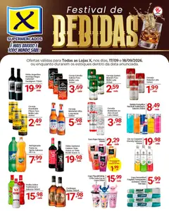 Pré-Visualização do folheto "X Supermercados ofertas Festival de Bebidas" da loja X Supermercados válido a partir de 17/09/2026