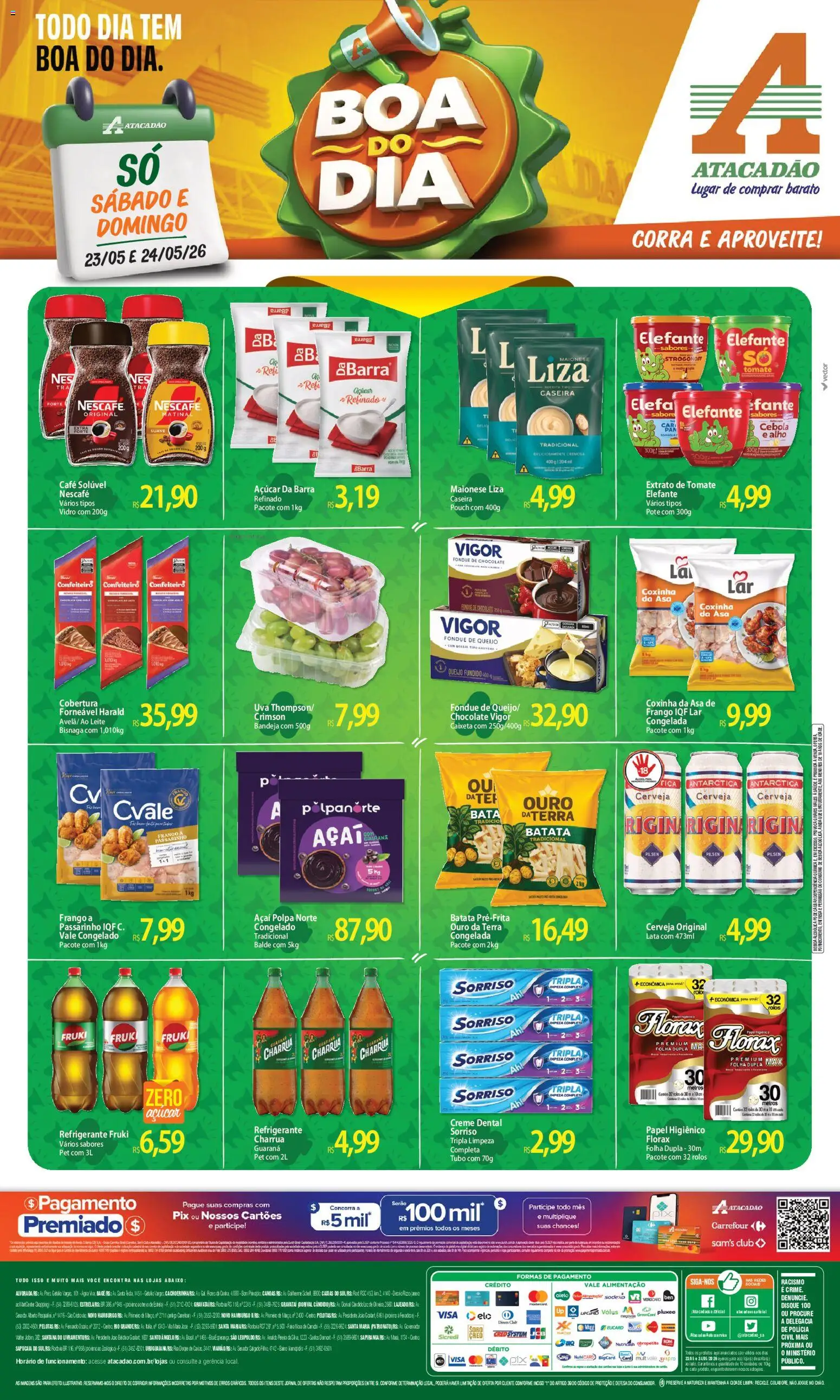 Pré-Visualização do folheto "Atacadão ofertas - RS" da loja Atacadão válido a partir de 23/05/2026