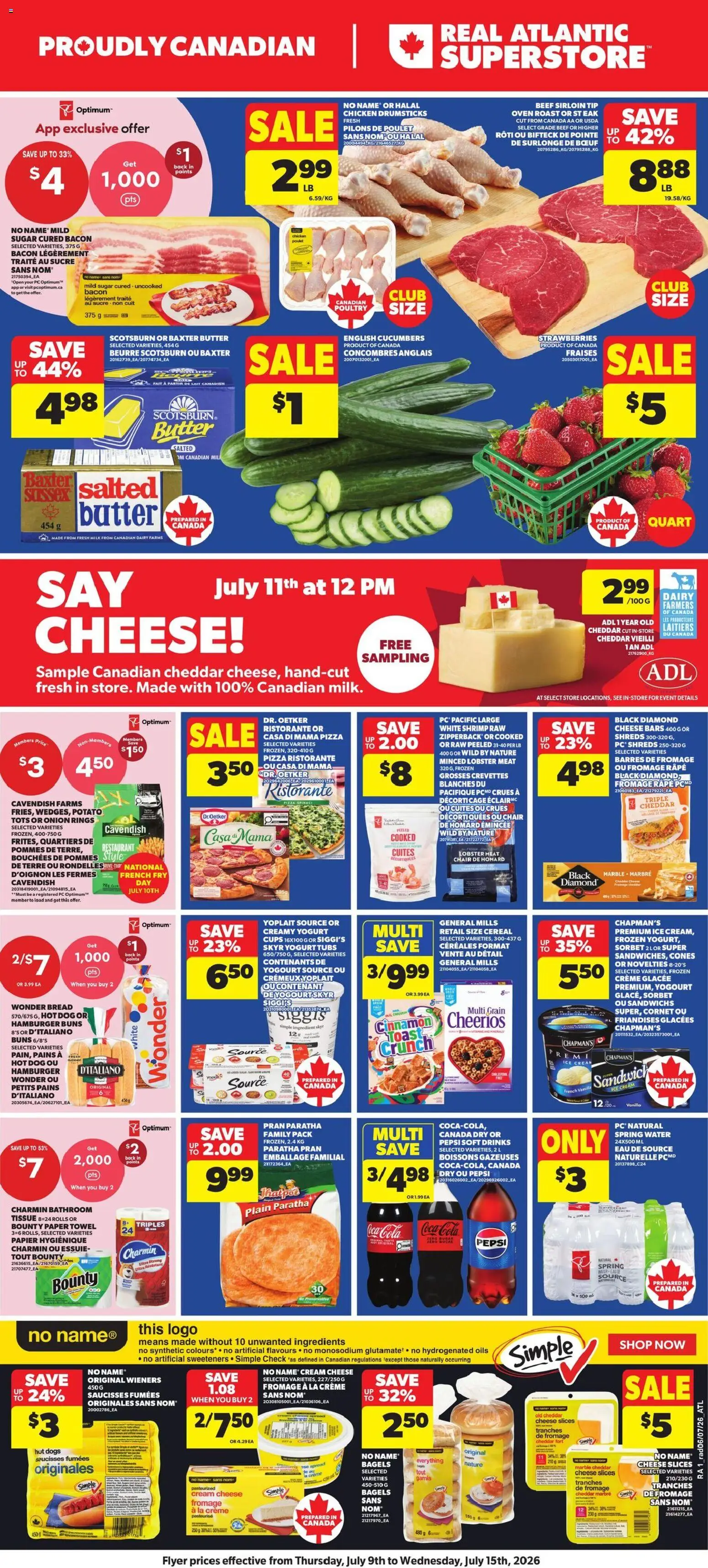 Preview of leaflet Atlantic Superstore weekly flyer / circulaire from shop Atlantic Superstore is valid from Jul 09, 2026