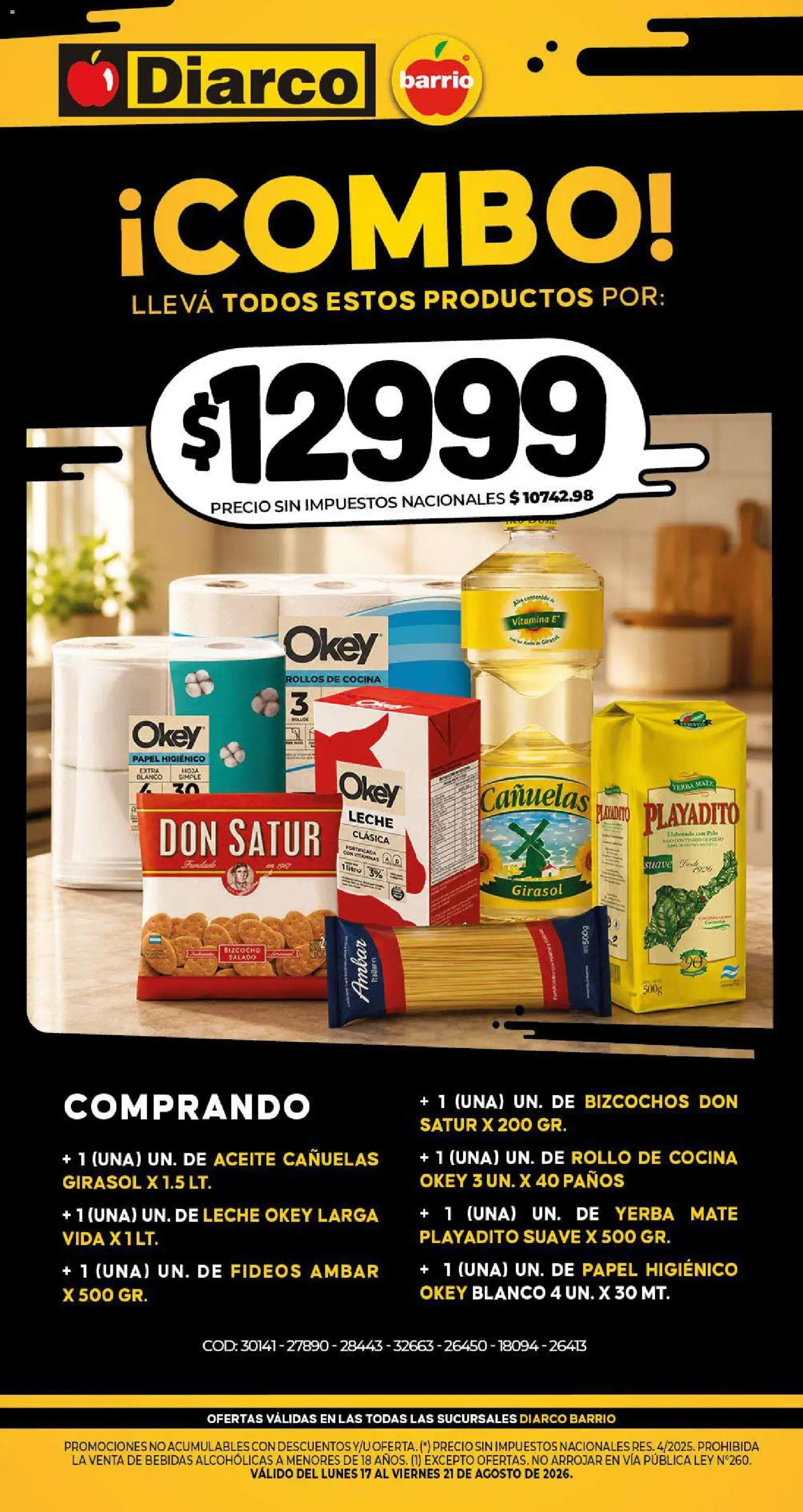 Vista previa del folleto de la tienda Diarco válido desde el 17/08/2026 