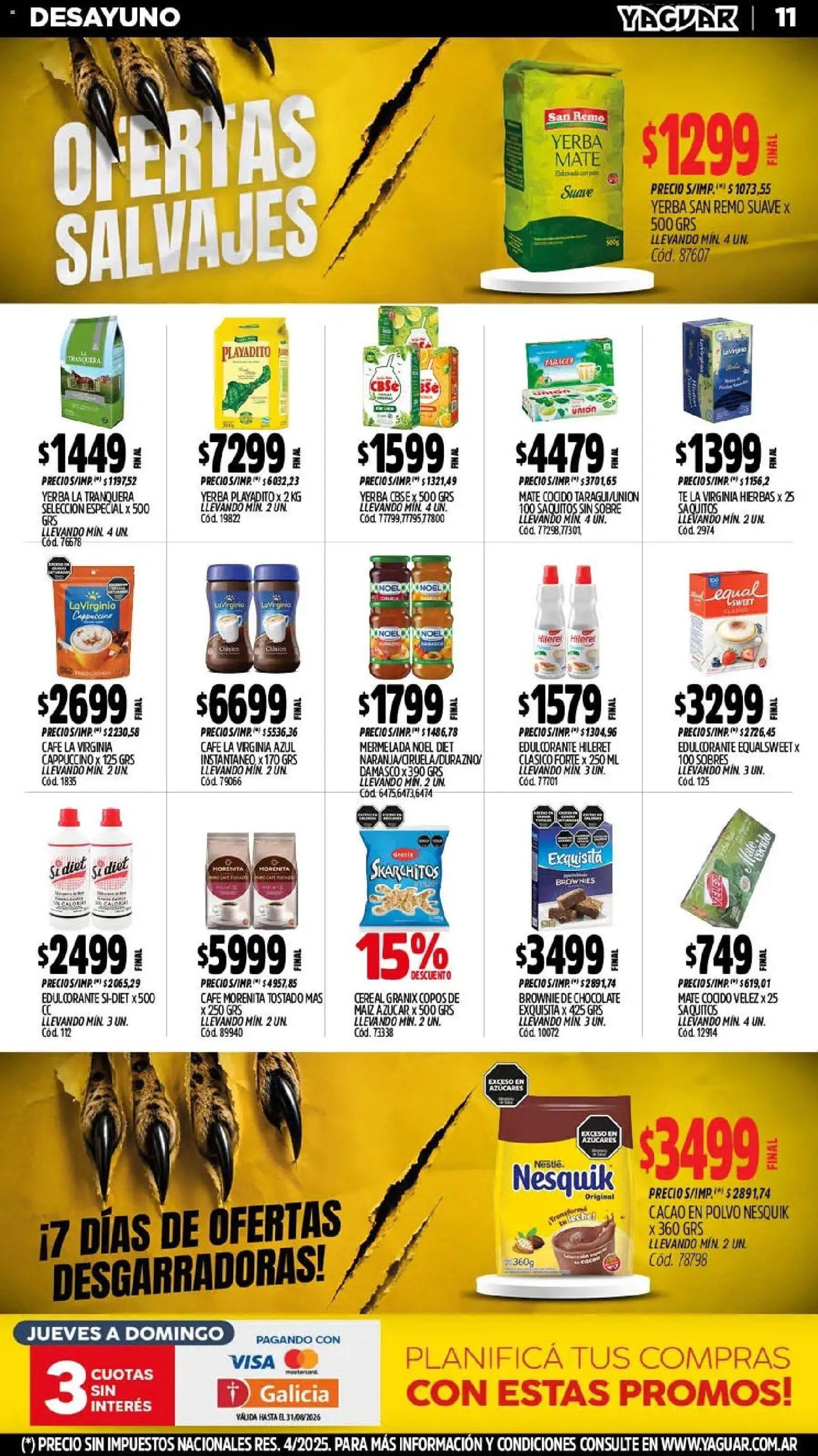 Vista previa del folleto de la tienda Yaguar válido desde el 03/08/2026 