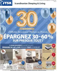 Preview of leaflet JYSK circulaire from shop JYSK is valid from Sep 24, 2026