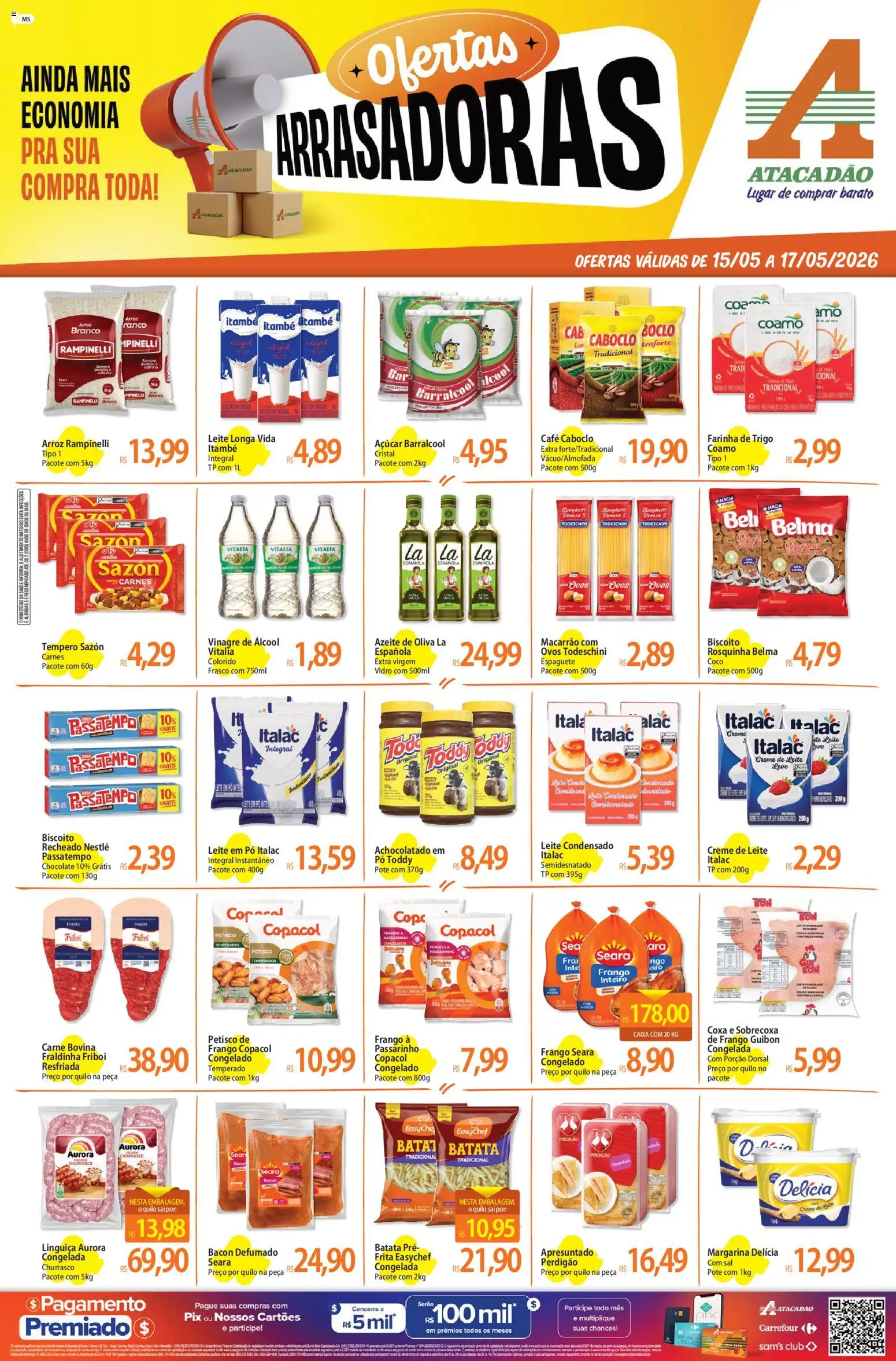 Pré-Visualização do folheto "Atacadão ofertas - MS" da loja Atacadão válido a partir de 15/05/2026