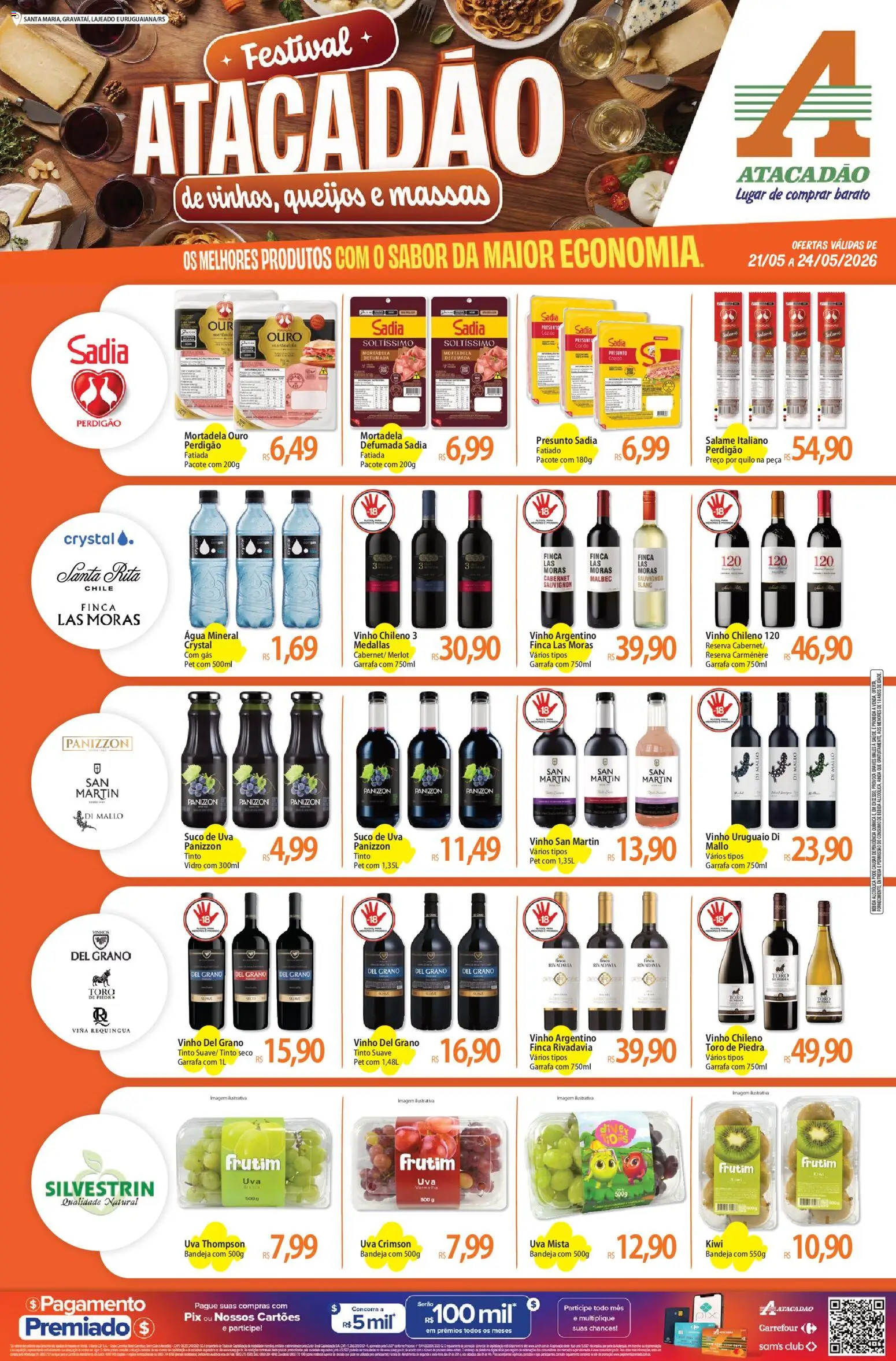 Pré-Visualização do folheto "Atacadão ofertas - RS" da loja Atacadão válido a partir de 21/05/2026