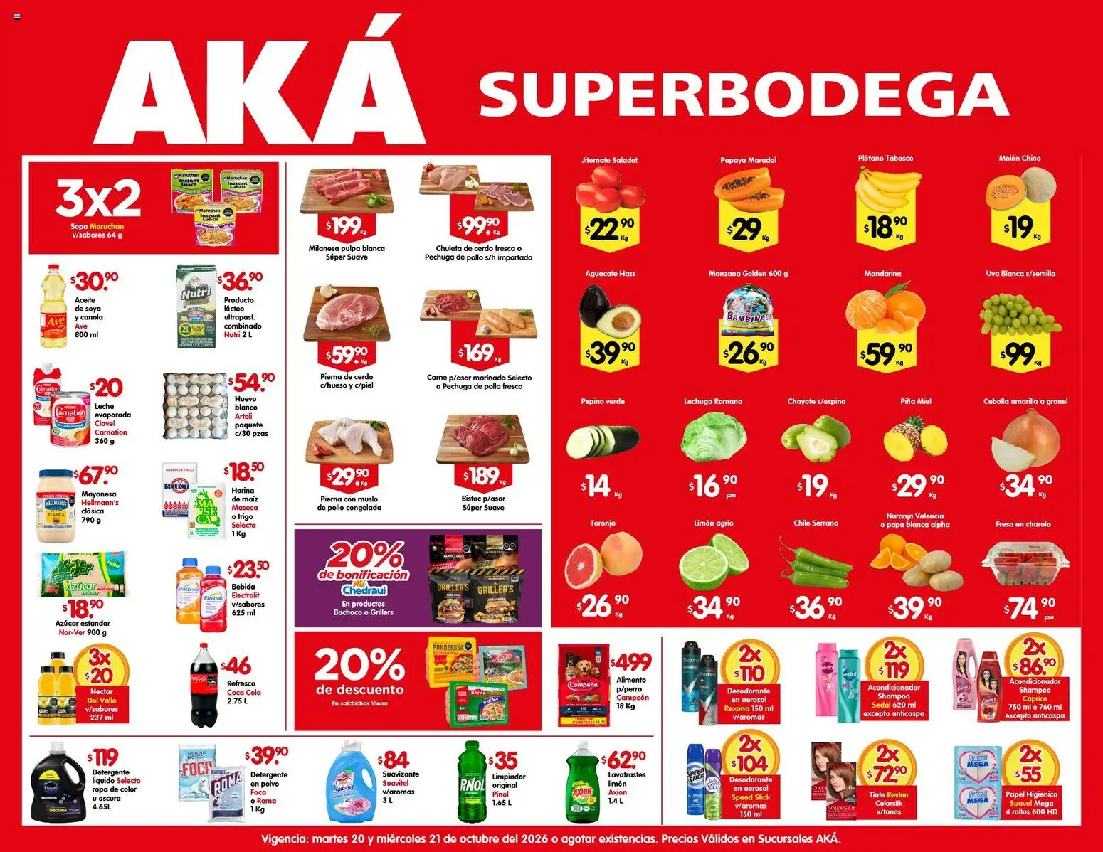 Vista previa las ofertas de la tienda Arteli - Arteli folleto Aká Super Bodega desde el 20/10/2026 