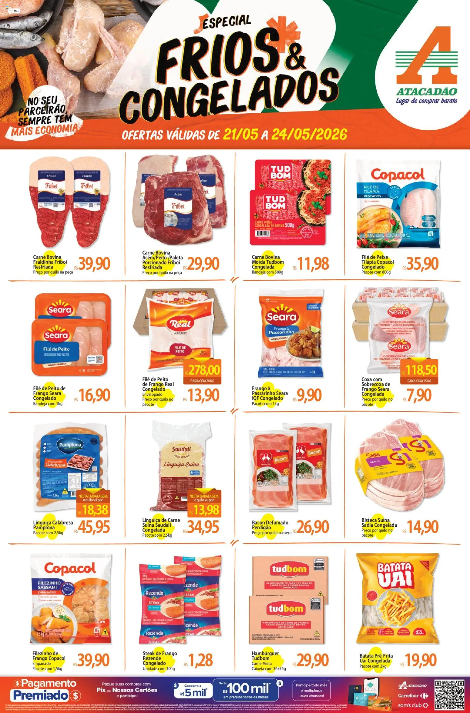 Pré-Visualização do folheto "Atacadão ofertas - MG" da loja Atacadão válido a partir de 21/05/2026