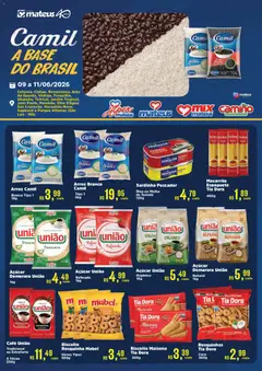 Pré-Visualização do folheto "Mateus ofertas Exclusivo Camil" da loja Mateus válido a partir de 09/06/2026