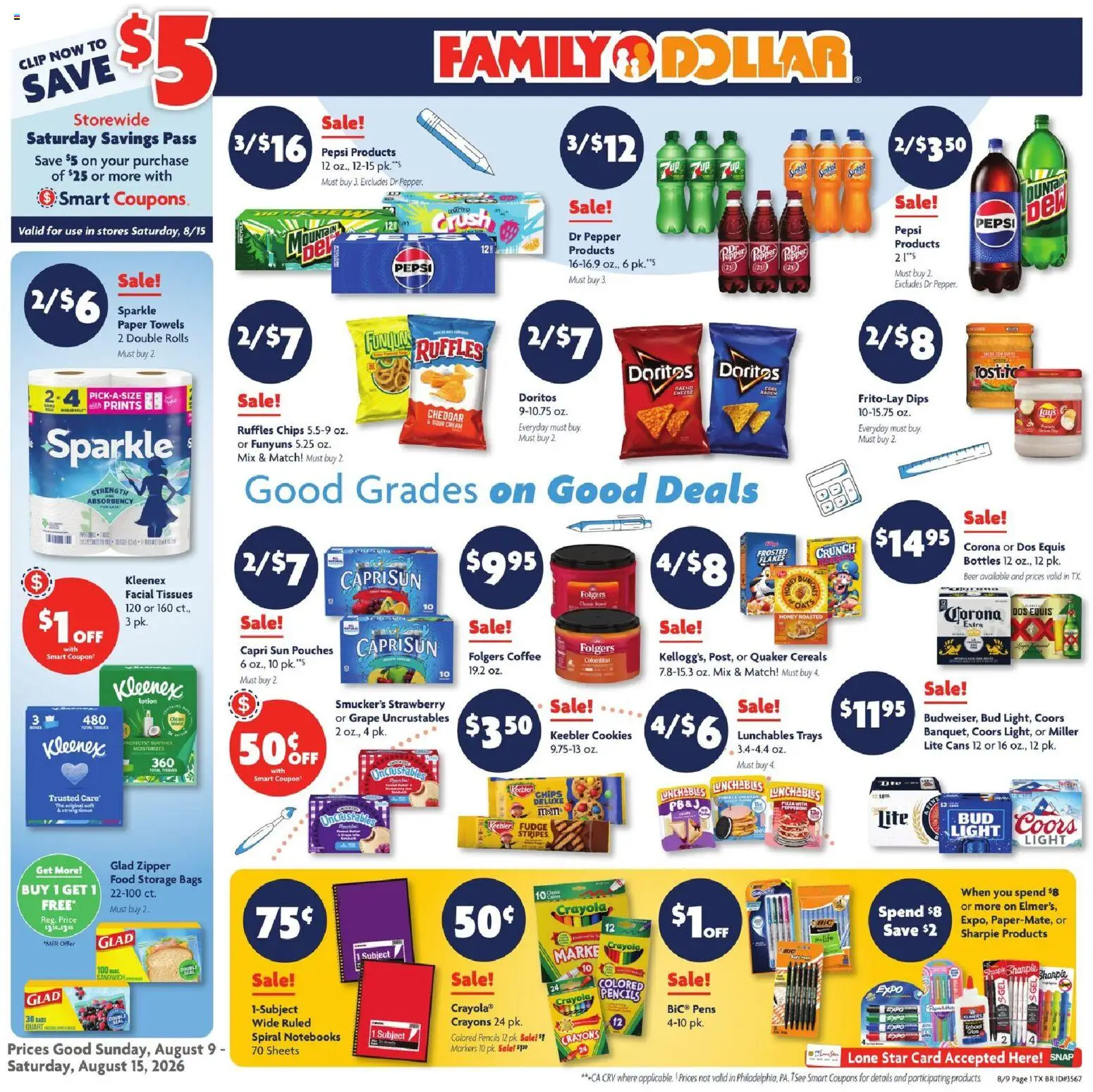 Ad Preview of Family Dollar Family Dollar Weekly Ad from 08/09/2026