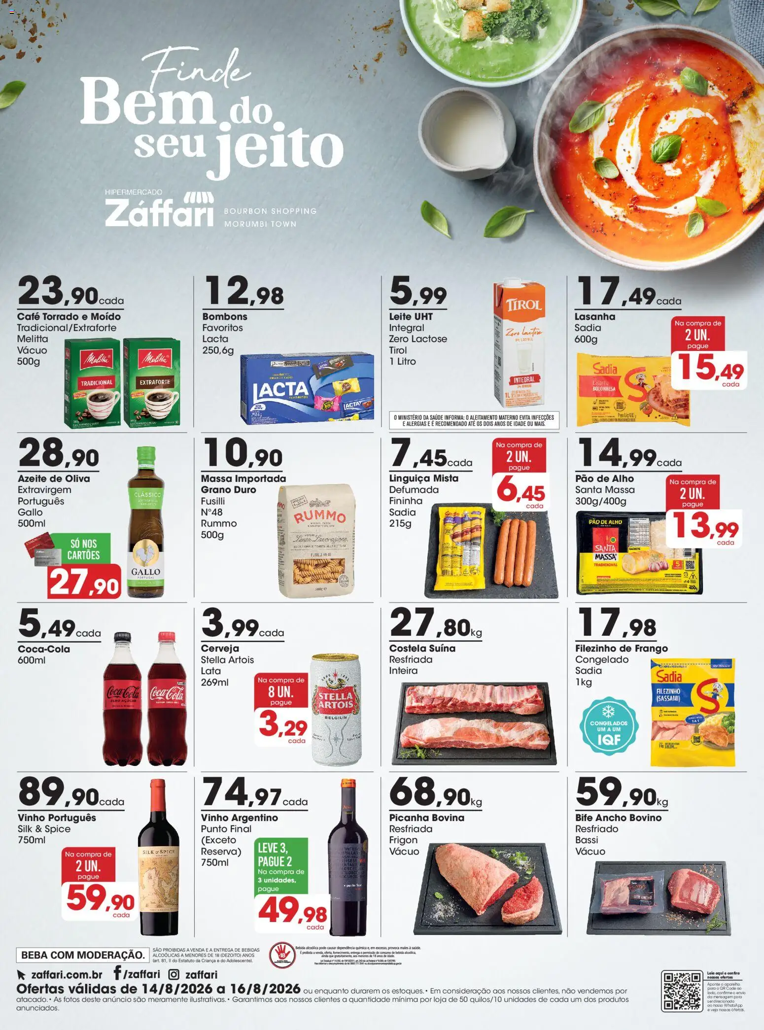 Pré-Visualização do folheto "Zaffari ofertas Final de Semana - SP" da loja Zaffari válido a partir de 14/08/2026