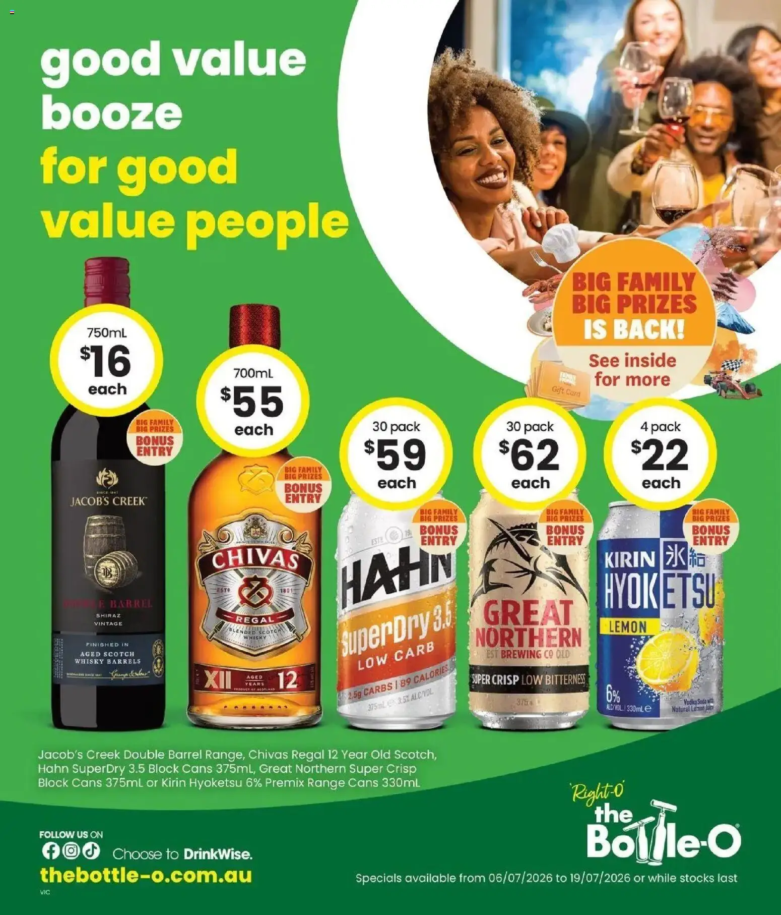 Preview of catalogue The Bottle-O catalogue Wantirna from shop The Bottle-O valid 06/07/2026 - Lemon, Scotch