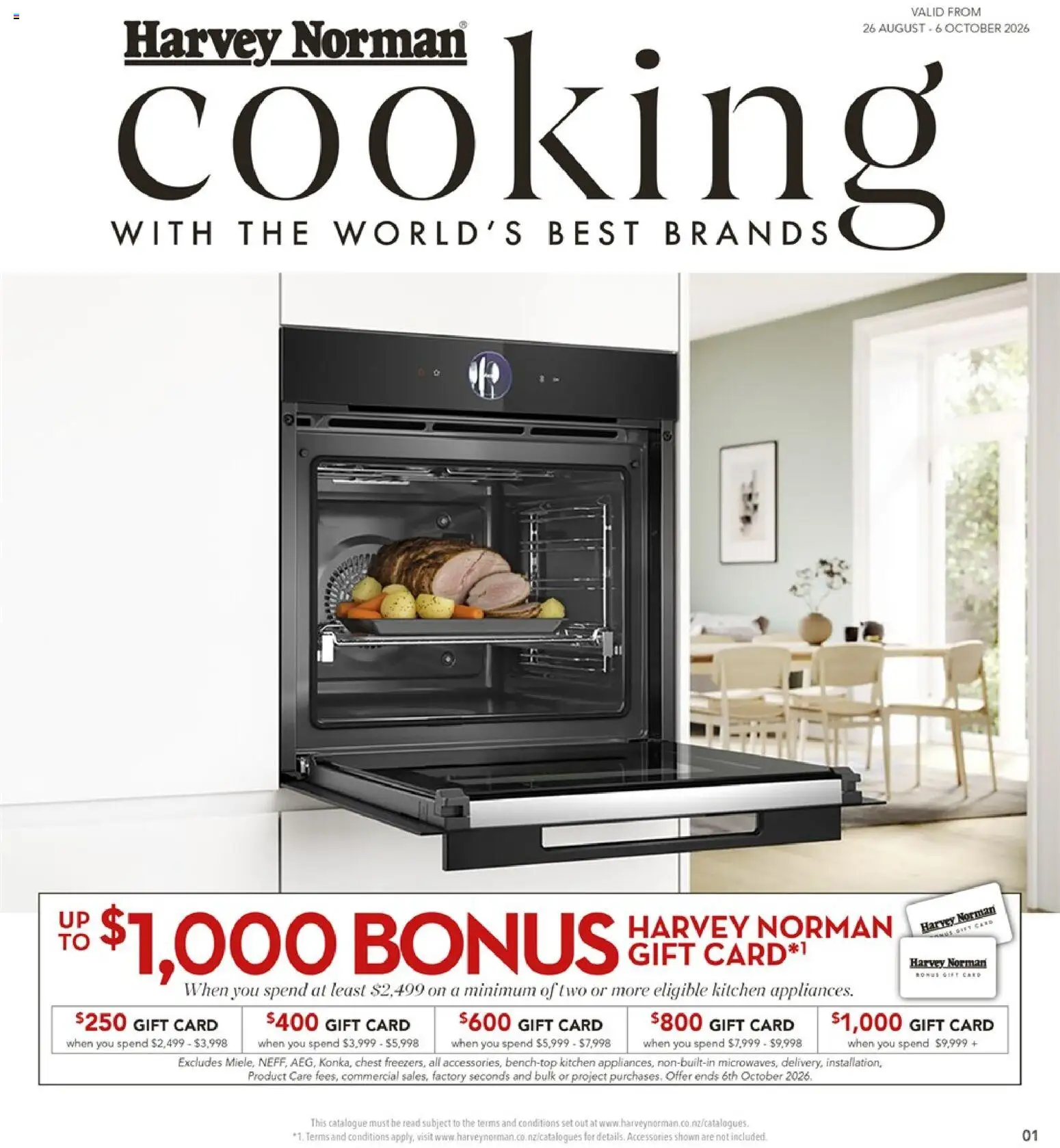 Preview of catalogue Harvey Norman Cooking with the World's Best Brands from shop Harvey Norman valid 26 Aug 2026