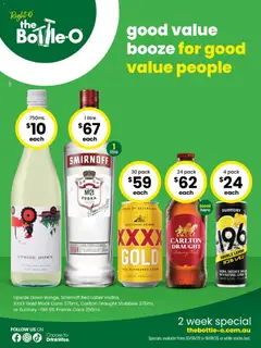 Preview of catalogue The Bottle-O catalogue BAIRNSDALE from shop The Bottle-O valid 03/08/2026