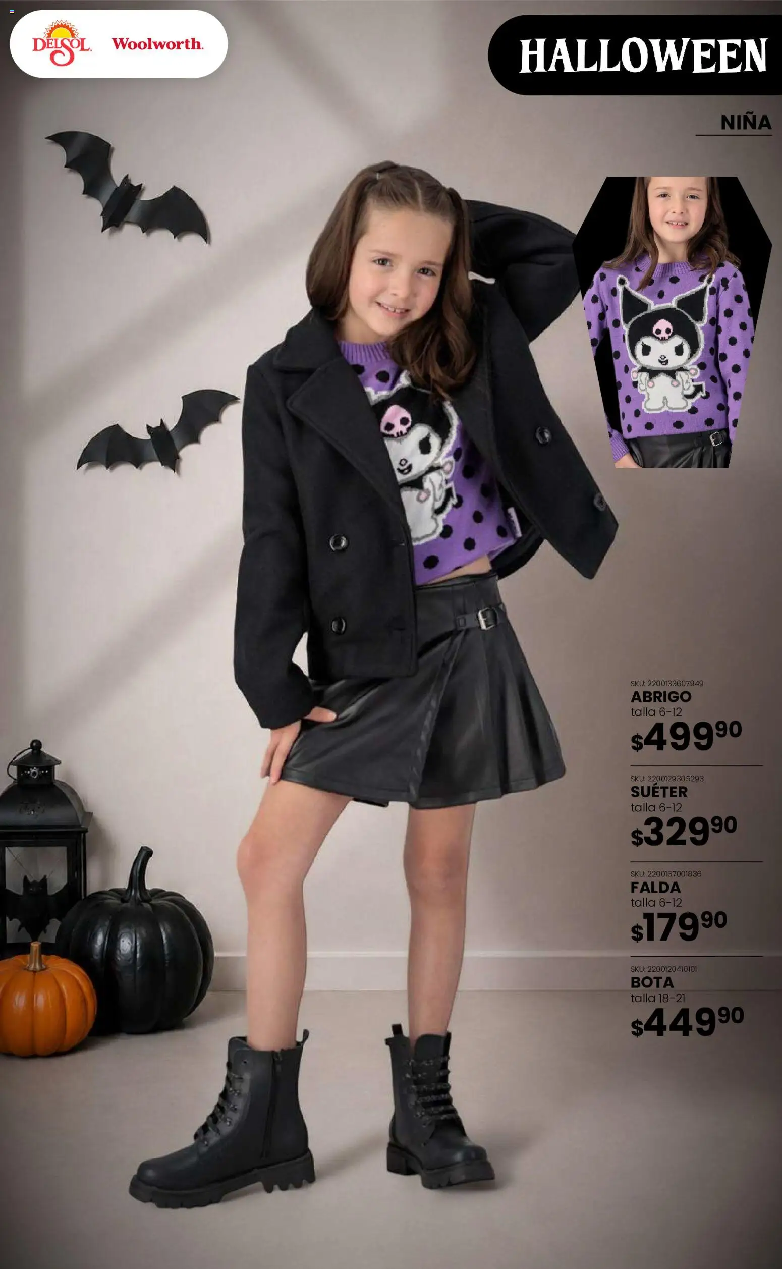 Vista previa las ofertas de la tienda Del Sol y Woolworth - Del Sol y Woolworth catálogo Halloween desde el 22/10/2026 
