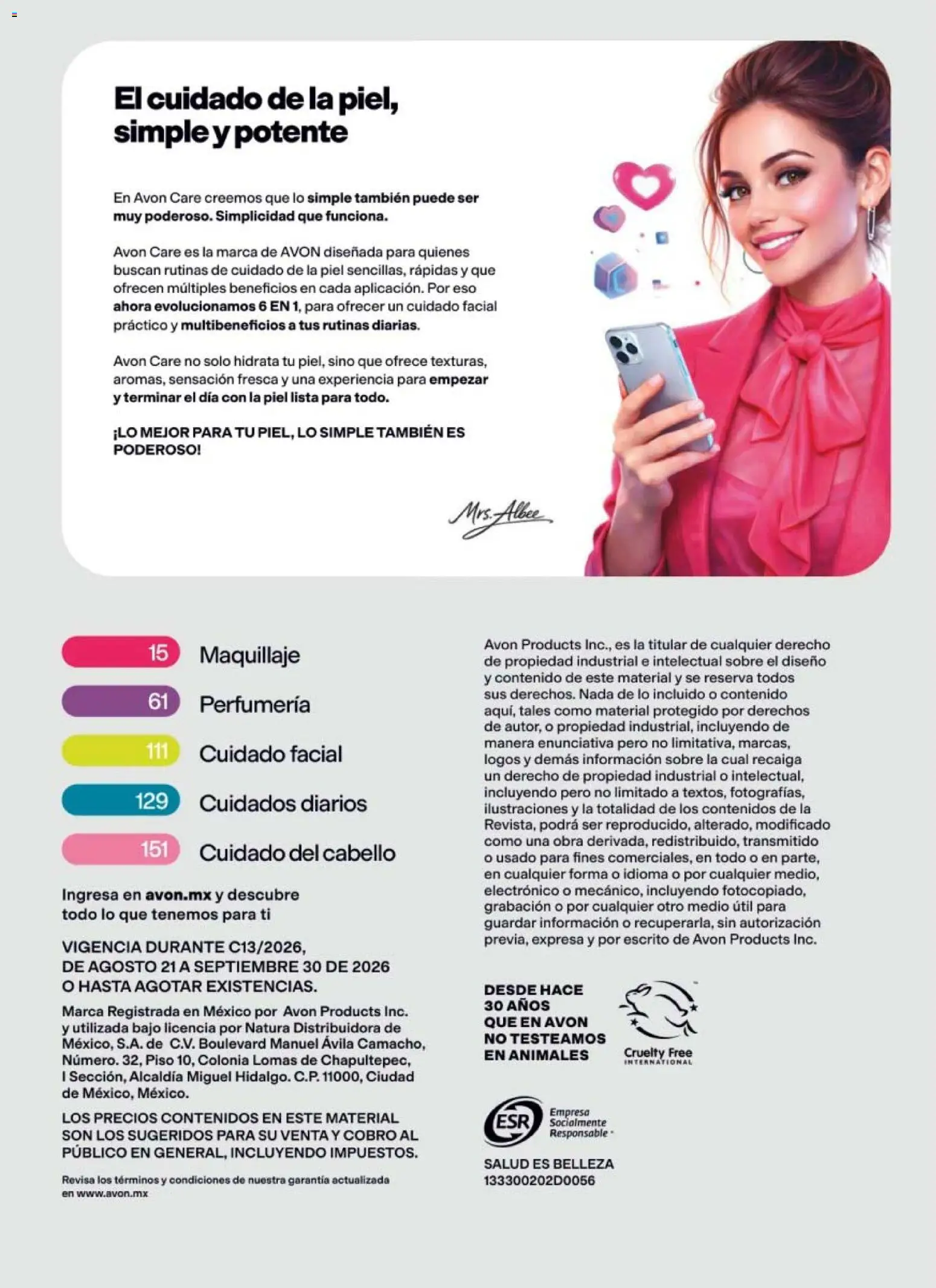 Vista previa las ofertas de la tienda AVON - AVON campaña 13 2026 desde el 21/08/2026 