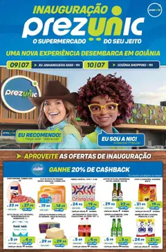 Pré-Visualização do folheto "Prezunic ofertas Inauguração" da loja Prezunic válido a partir de 09/07/2026