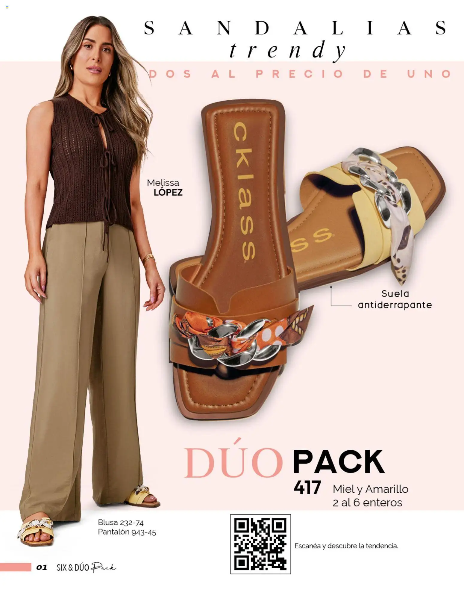 Vista previa las ofertas de la tienda Cklass - Catálogo Six & Dúo pack desde el 02/01/2026 - Blusa, Miel