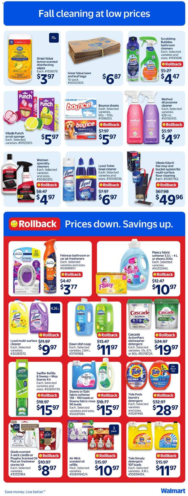New Walmart flyer from Oct 01