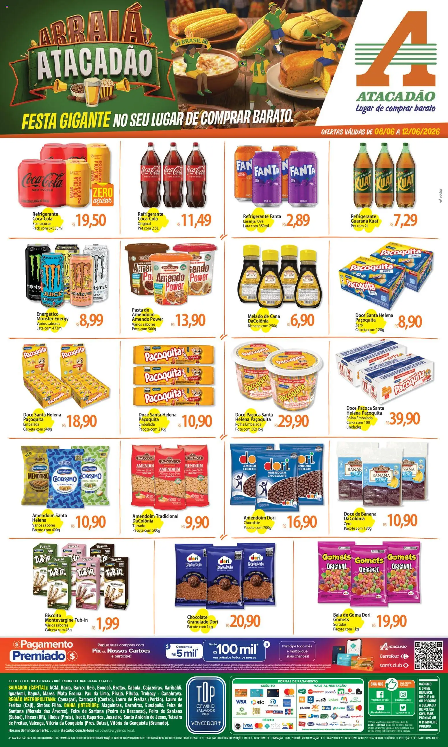 Pré-Visualização do folheto "Atacadão ofertas - BA" da loja Atacadão válido a partir de 08/06/2026