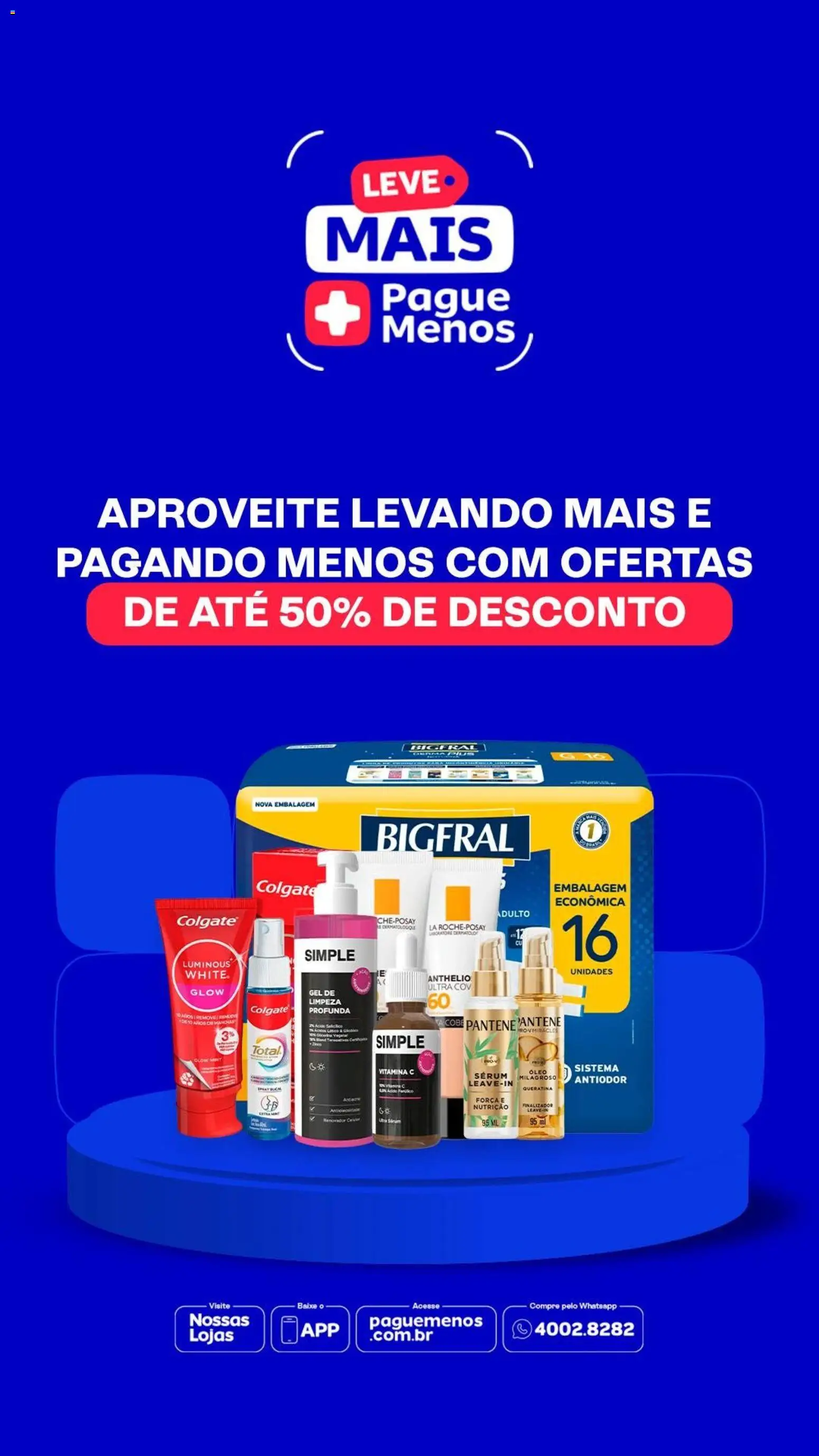 Pré-Visualização do folheto "Pague Menos - Catálogo atual" da loja Pague Menos válido a partir de 24/08/2026
