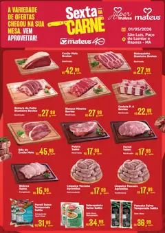 Pré-Visualização do folheto "Mateus ofertas Sexta da Carne" da loja Mateus válido a partir de 01/05/2026