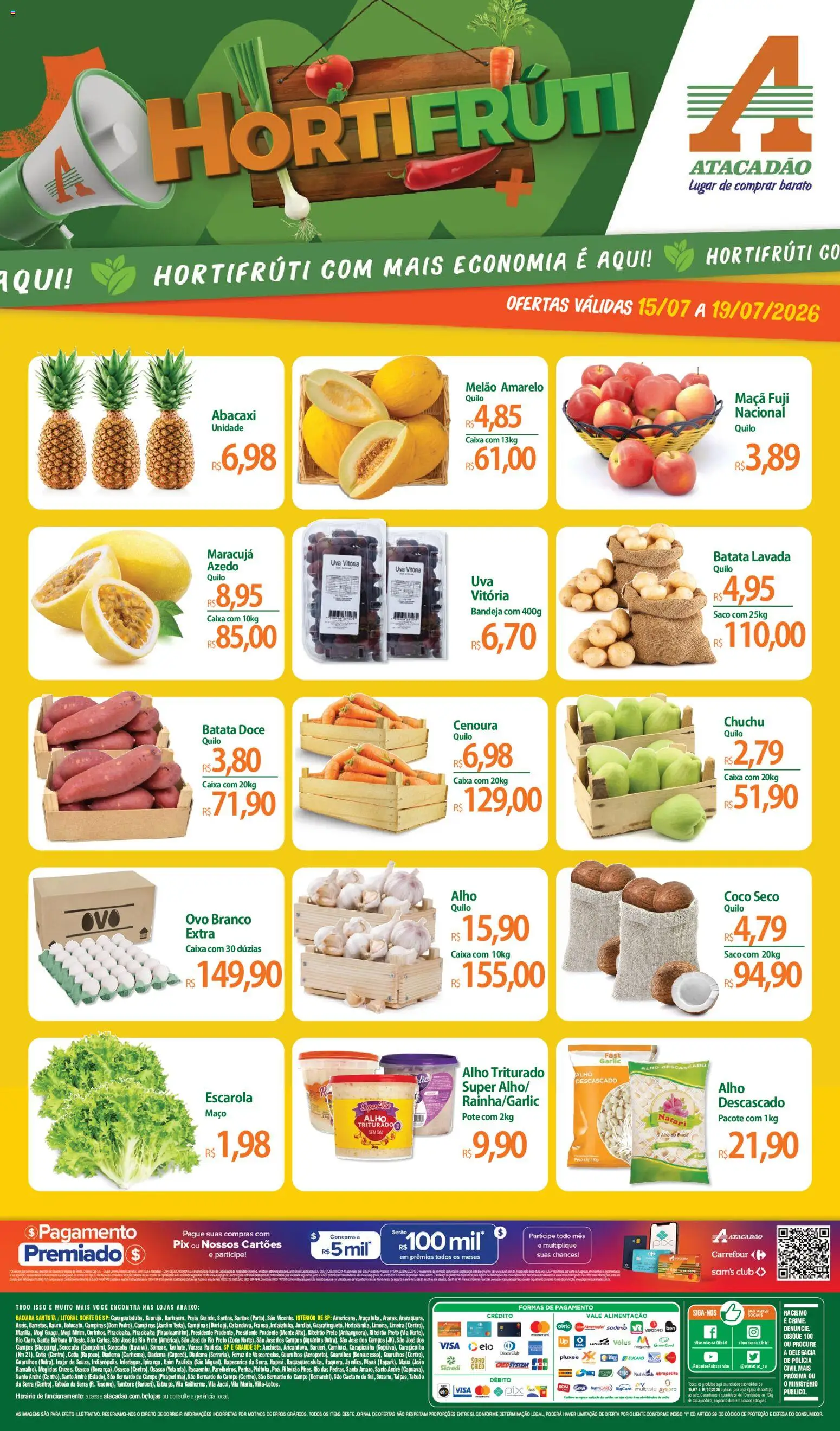 Pré-Visualização do folheto "Atacadão ofertas - SP" da loja Atacadão válido a partir de 15/07/2026
