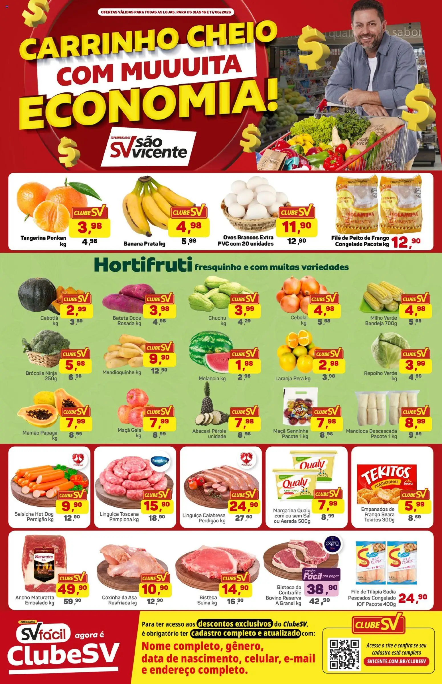 Pré-Visualização do folheto "Supermercados São Vicente - Ofertas da semana" da loja Supermercados São Vicente válido a partir de 16/06/2026