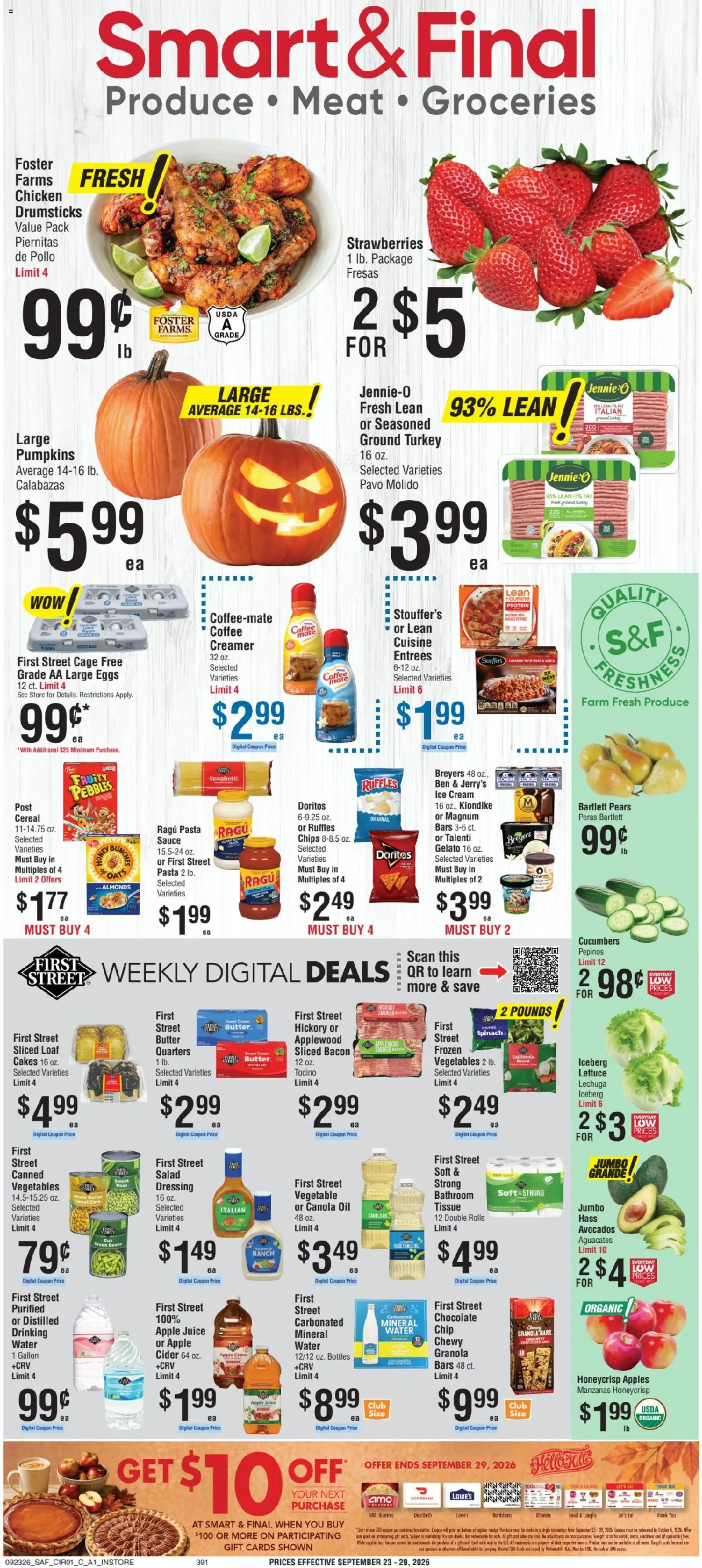 Ad Preview of Smart & Final Smart & Final Weekly Ad from 09/23/2026