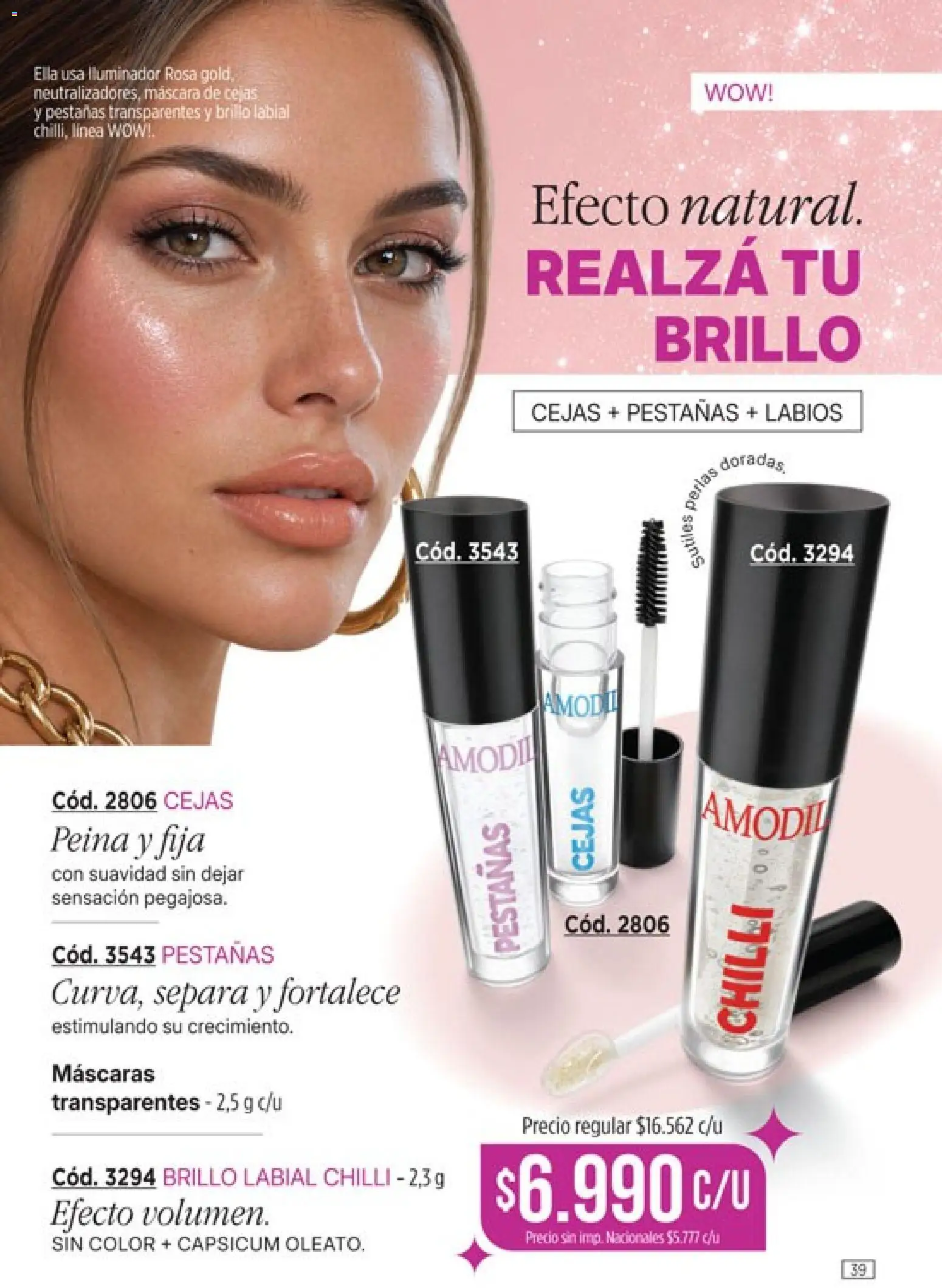 Vista previa del folleto de la tienda Amodil válido desde el 01/10/2026 - Iluminador, Brillo, Máscara