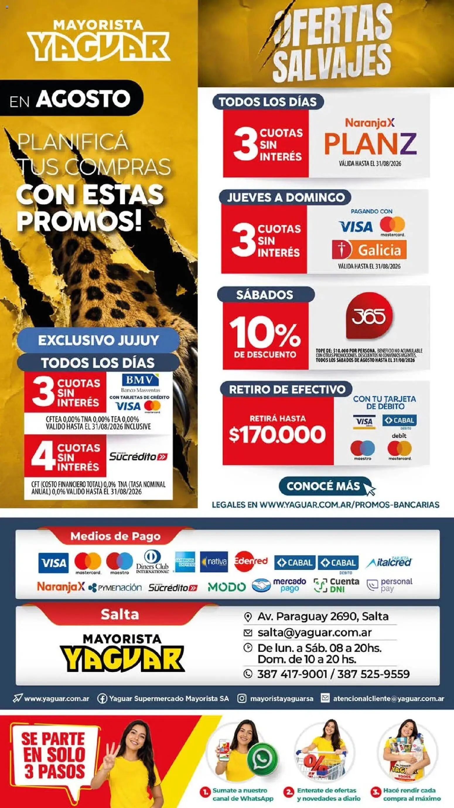 Vista previa del folleto de la tienda Yaguar válido desde el 03/08/2026 