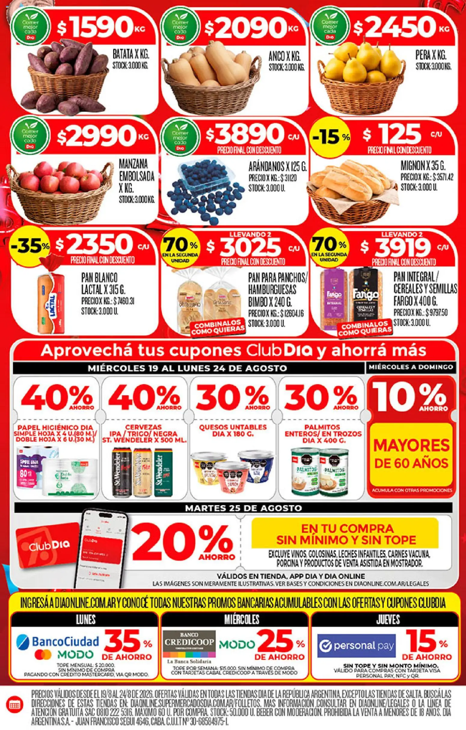Vista previa del folleto de la tienda Dia válido desde el 19/08/2026 